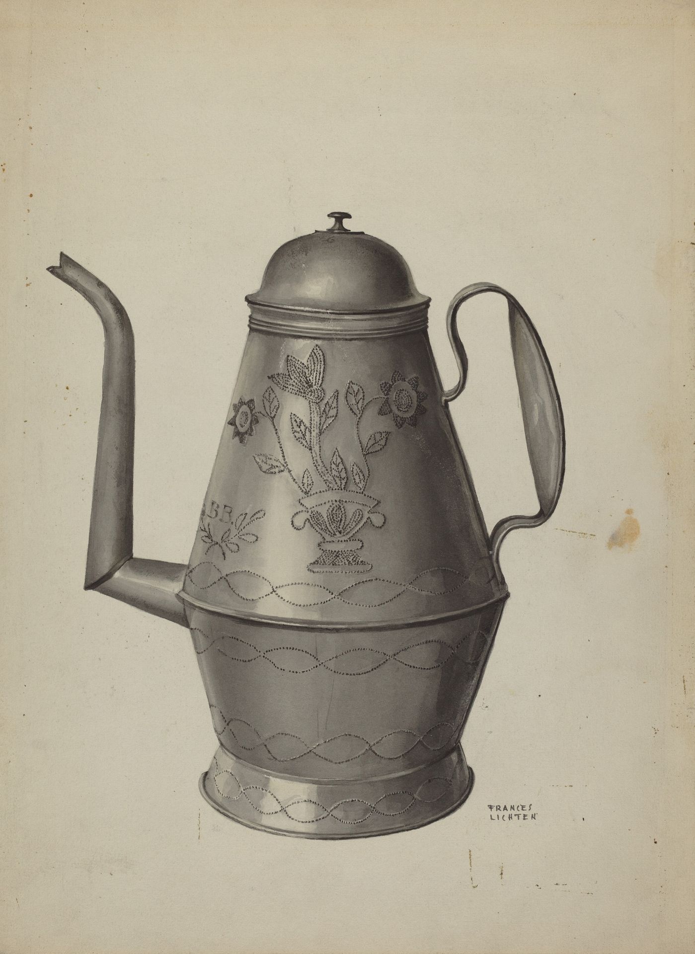 Pa. German Coffee Pot by Frances Lichten