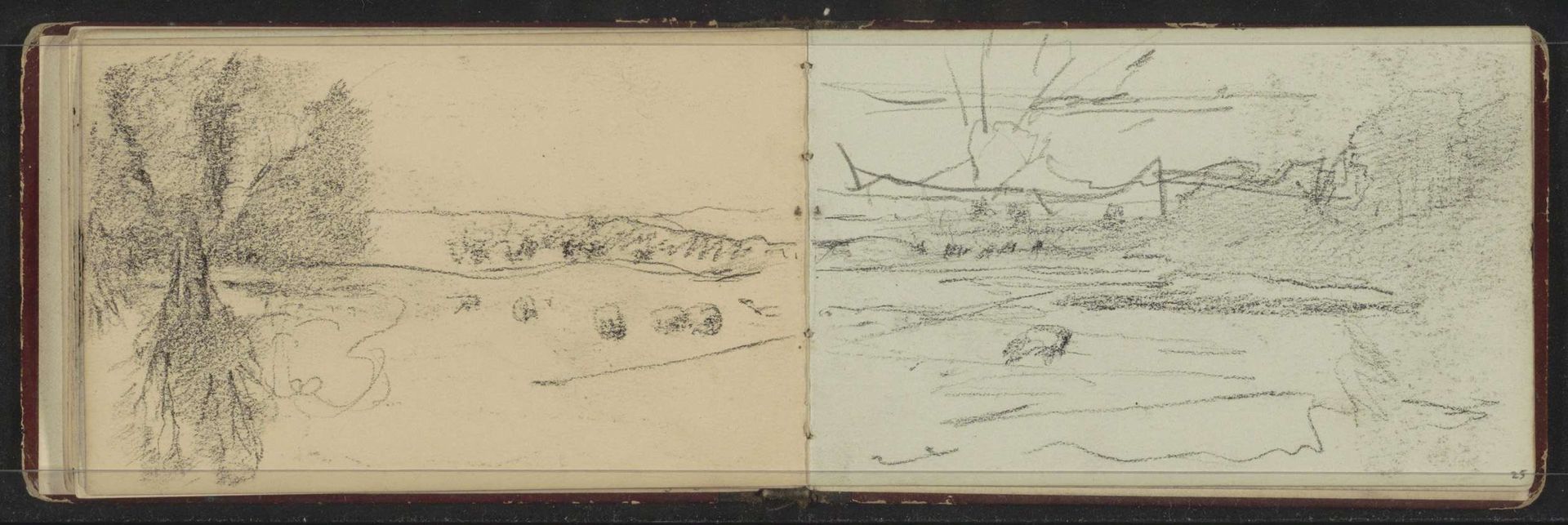 Landschap met vee by Willem Cornelis Rip