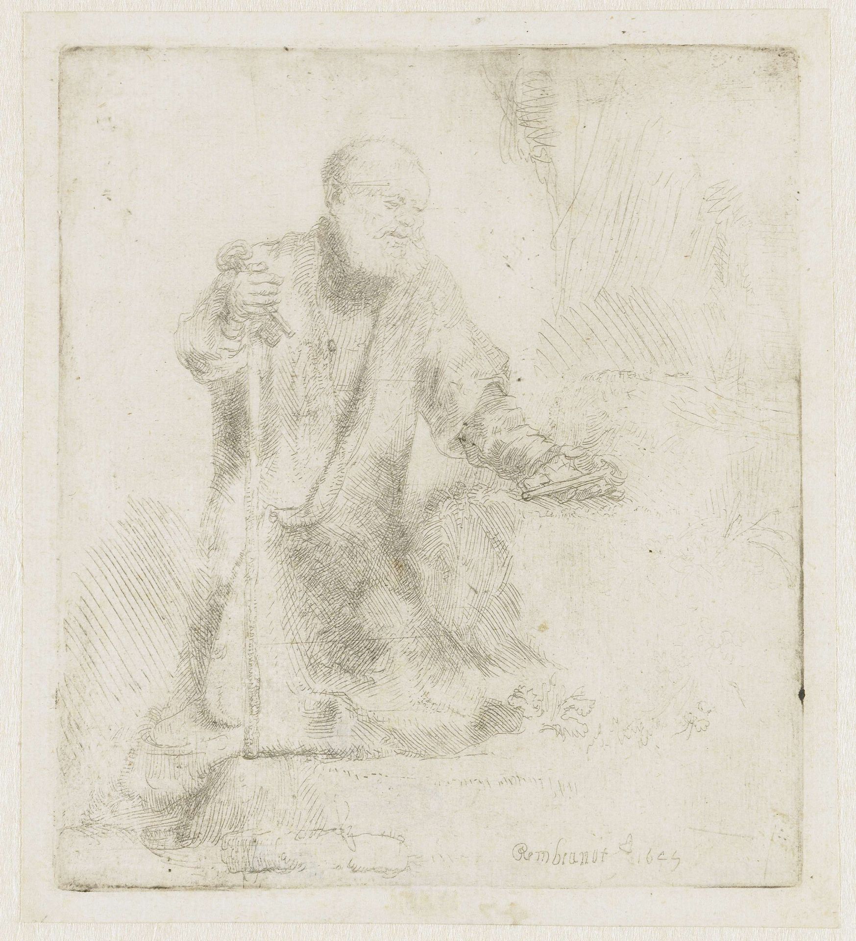 St Peter in penitence by Rembrandt van Rijn