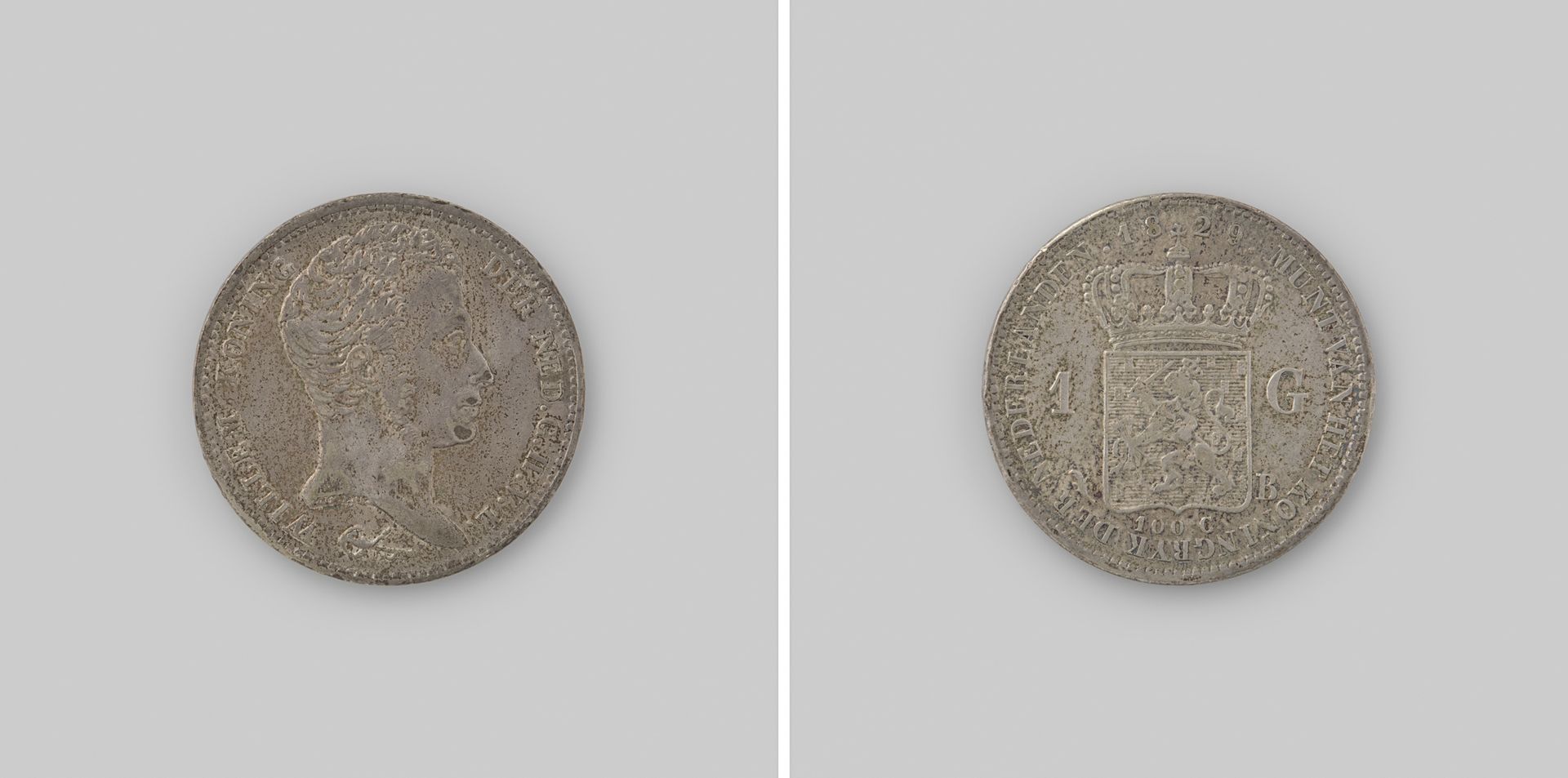Nederlandse  gulden, 1829 by Willem I (koning der Nederlanden)