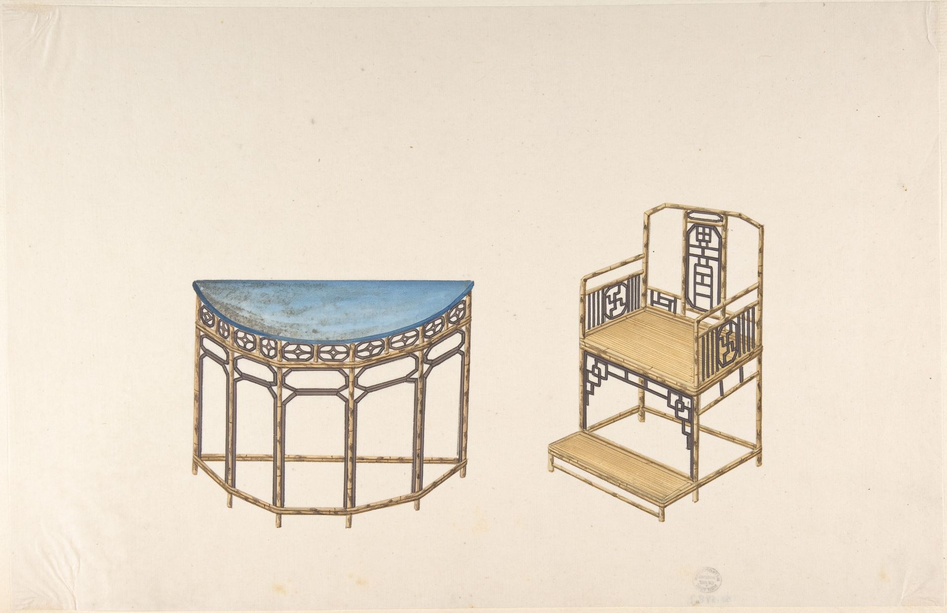 Design for Export Furniture by Anonymous