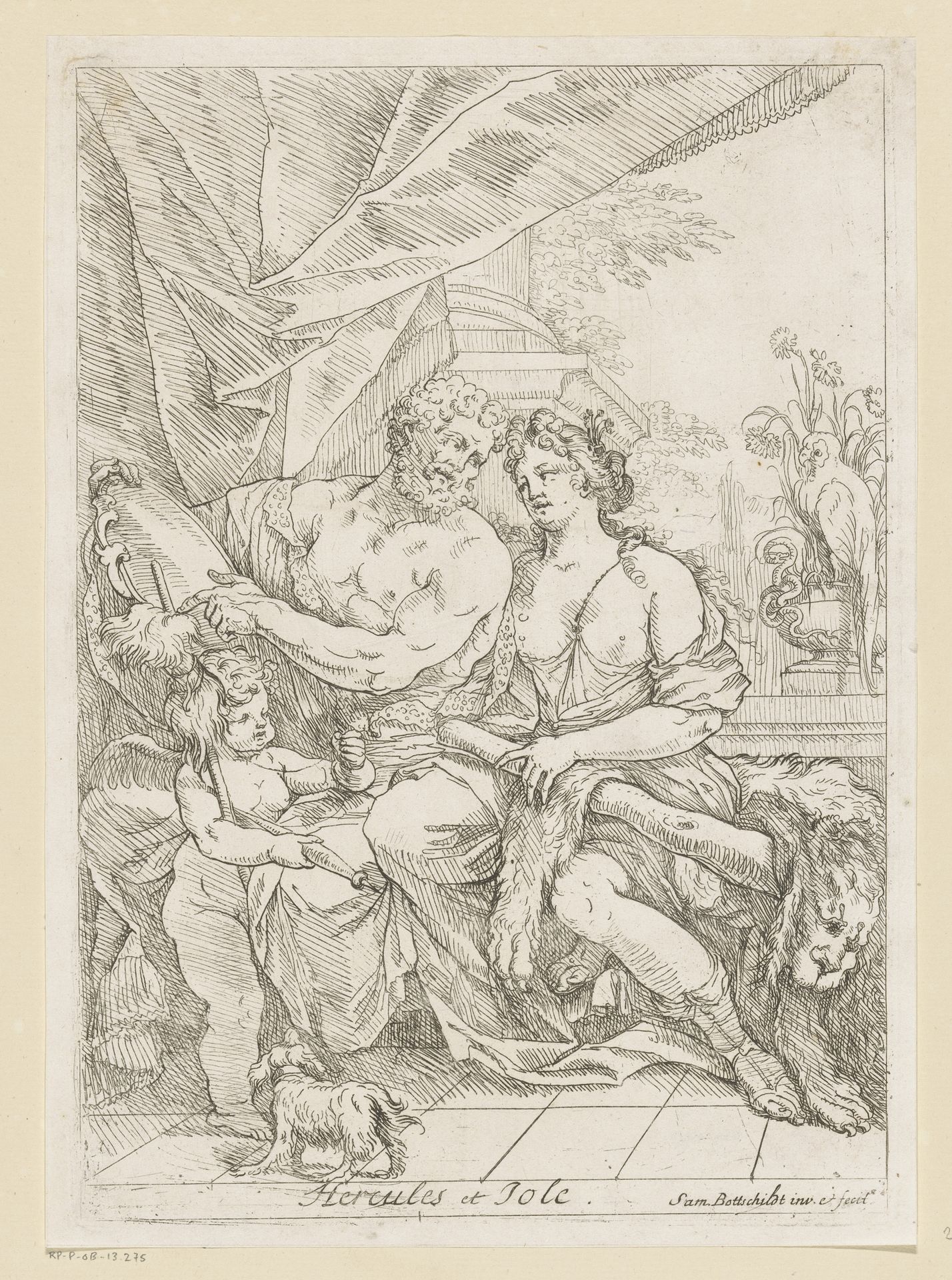 Hercules en Jole by Samuel Bottschild