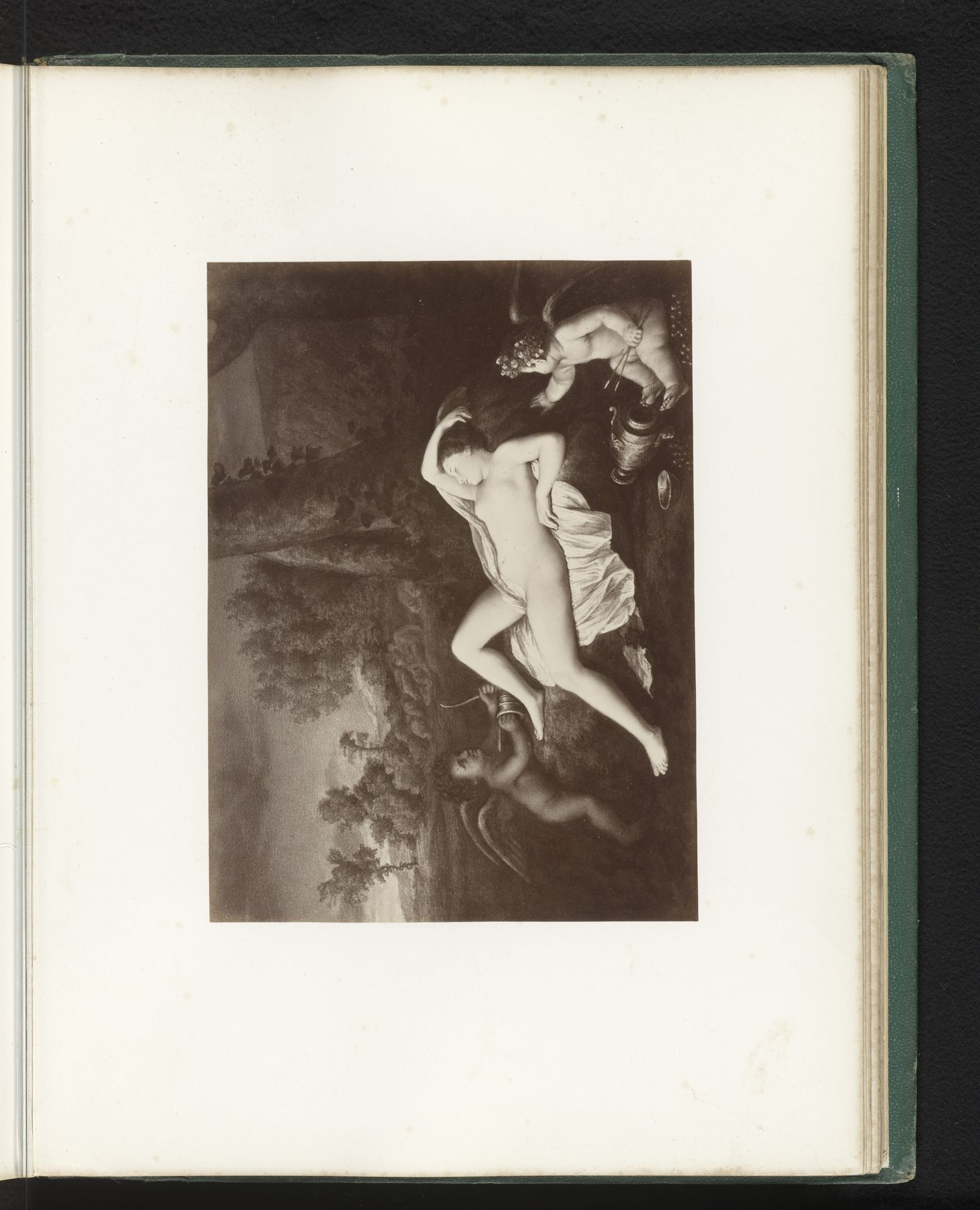 Fotoreproductie van het schilderij Slapende Venus door Nicolas Poussin by Anonymous