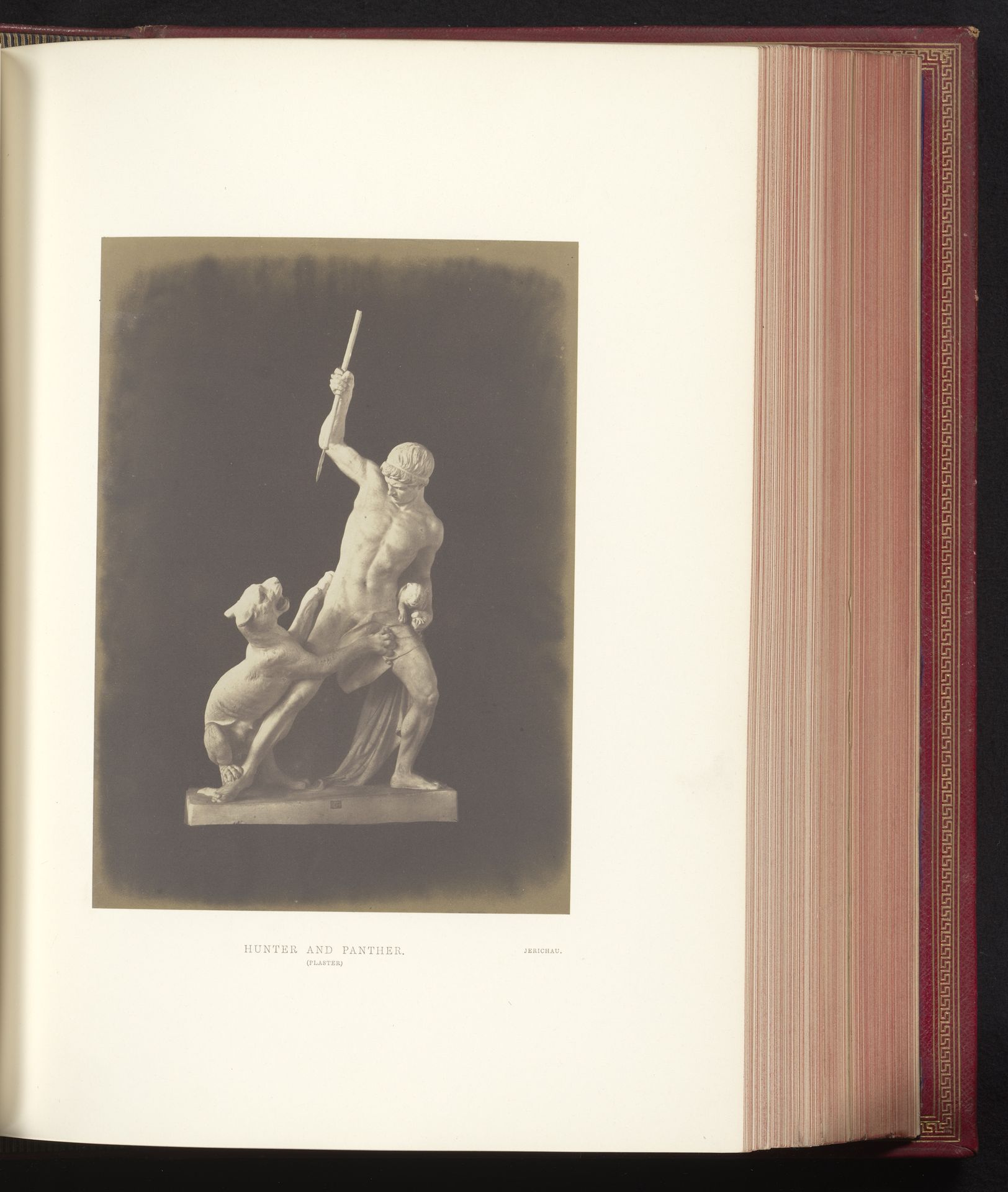 Sculptuur van Jens Adolf Jerichau, voorstellend een panterjager, tentoongesteld op de Great Exhibition of the Works of Industry of All Nations van 1851 in Londen by C.M. Ferrier & F. von Martens