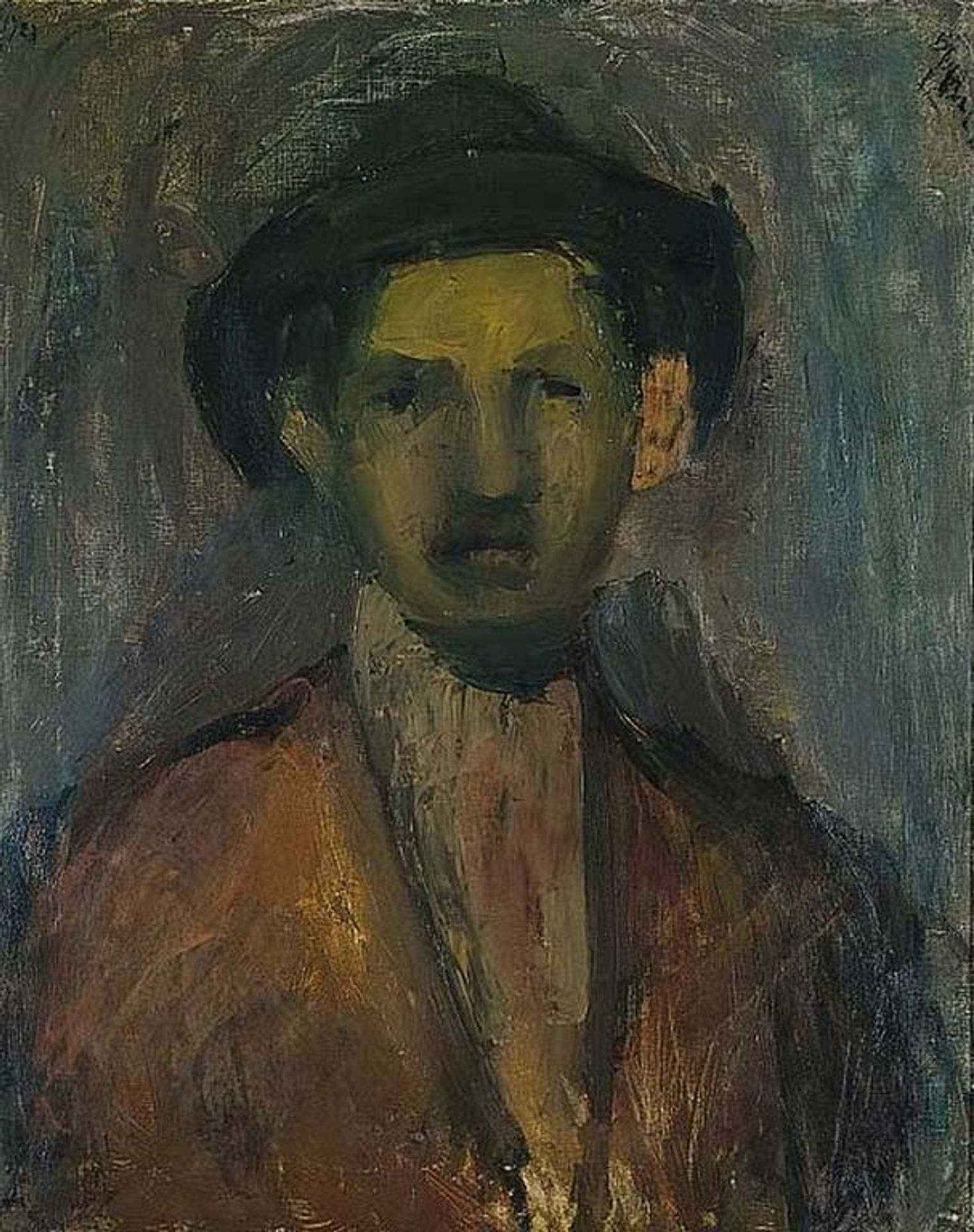 Portrait of the Painter Waldmulle by George Bouzianis