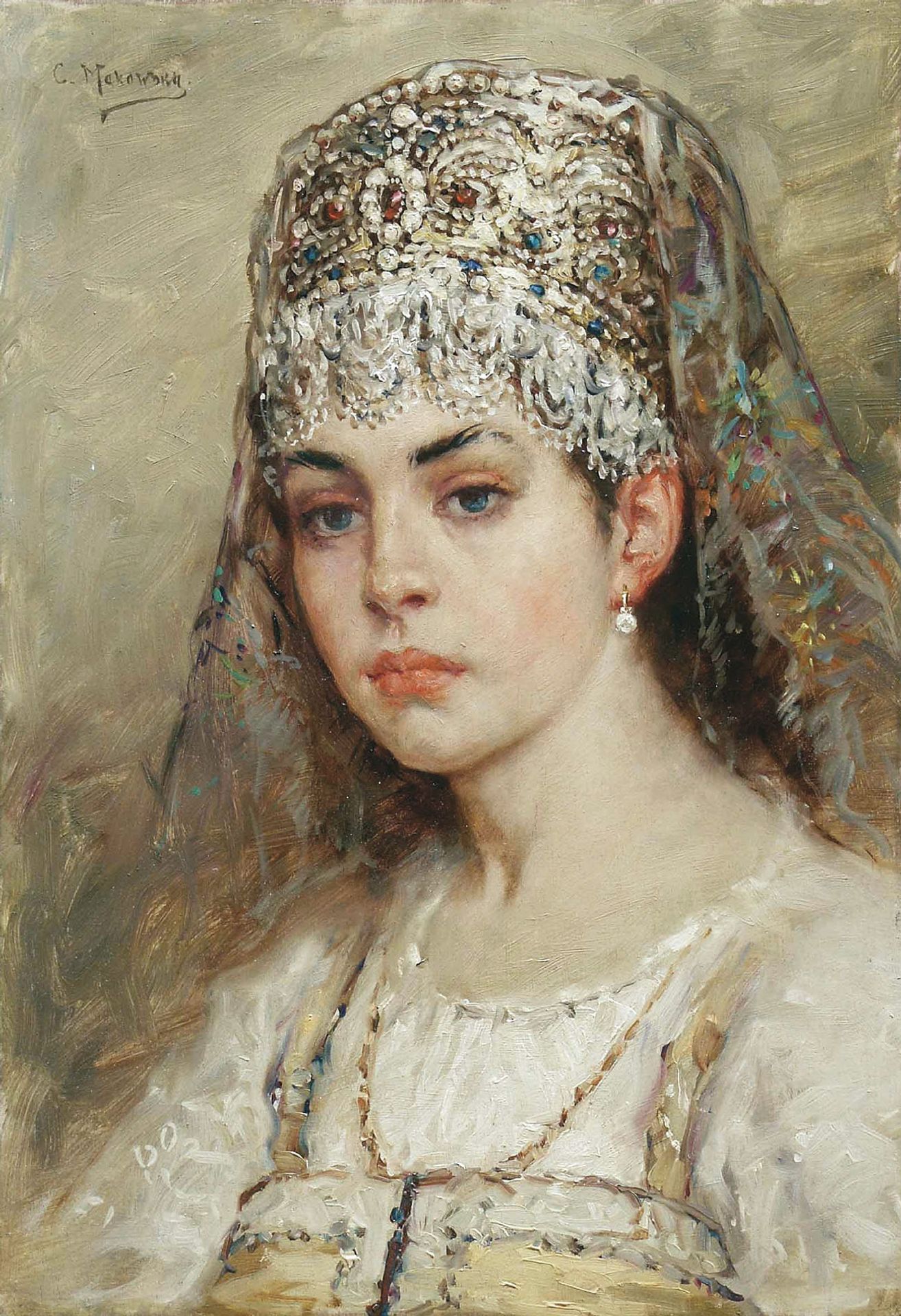 Boyaryshnya by Konstantin Egorovich Makovsky