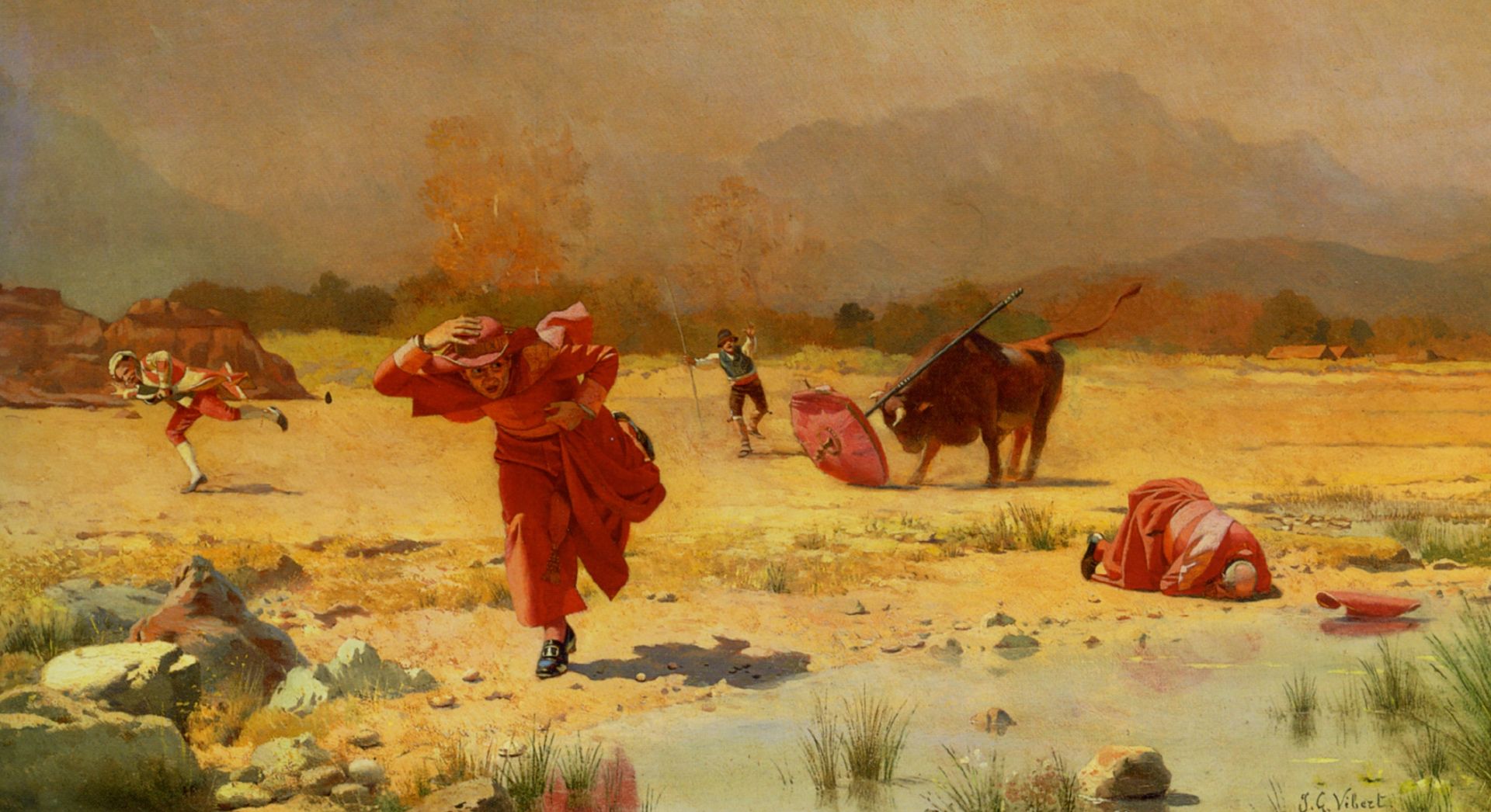 The Church In Danger by Jehan Georges Vibert