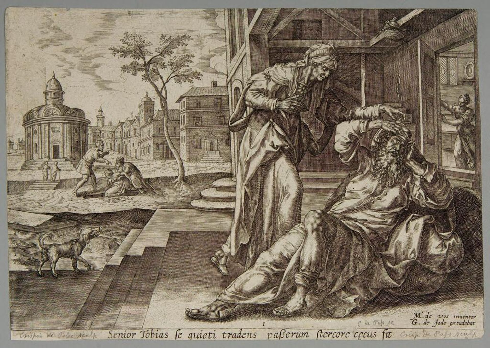 Scene from the Story of Tobias by Crispijn de Passe (I)