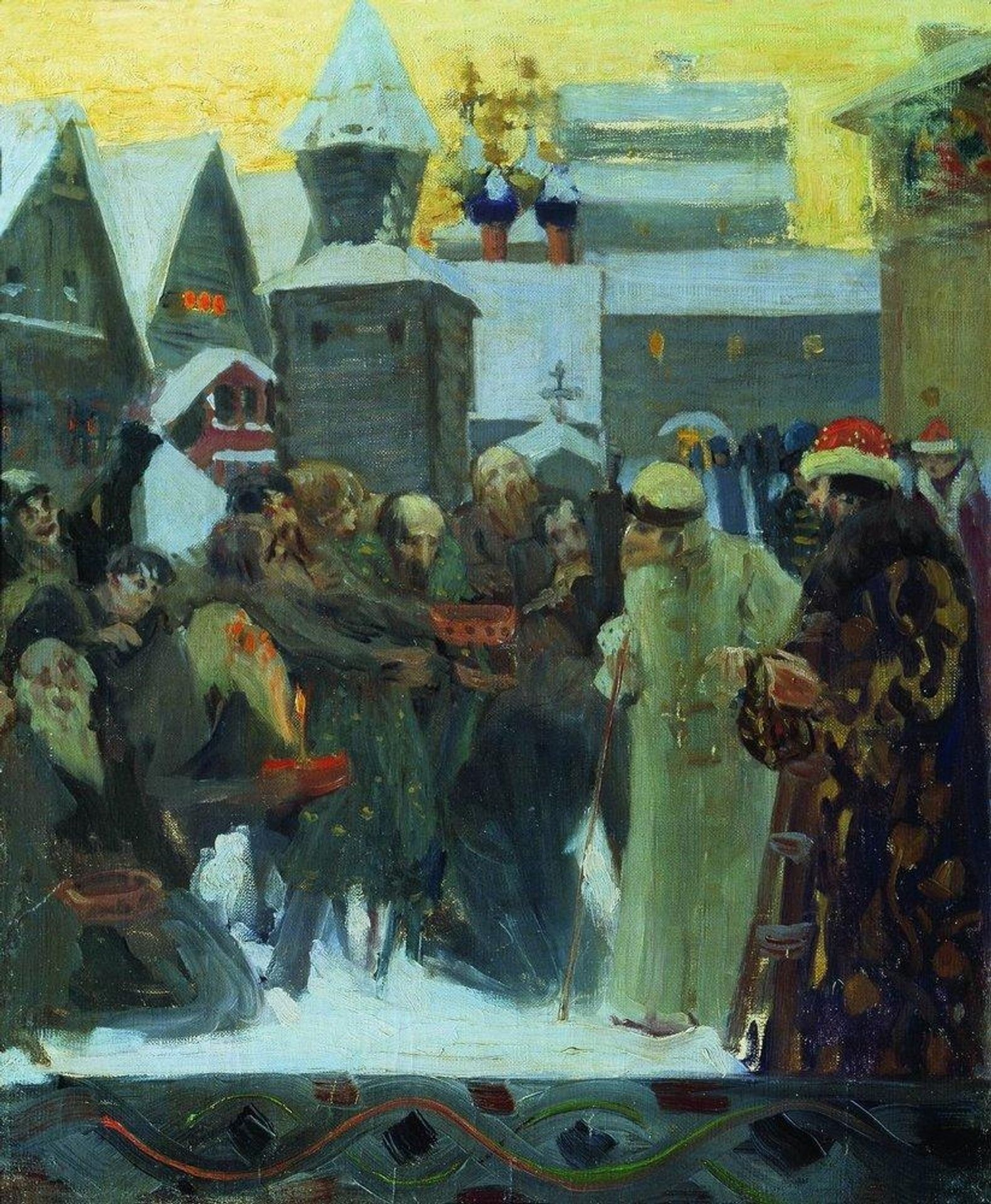 Exit of Tsar Ivan the Terrible by Boris Kustodiev