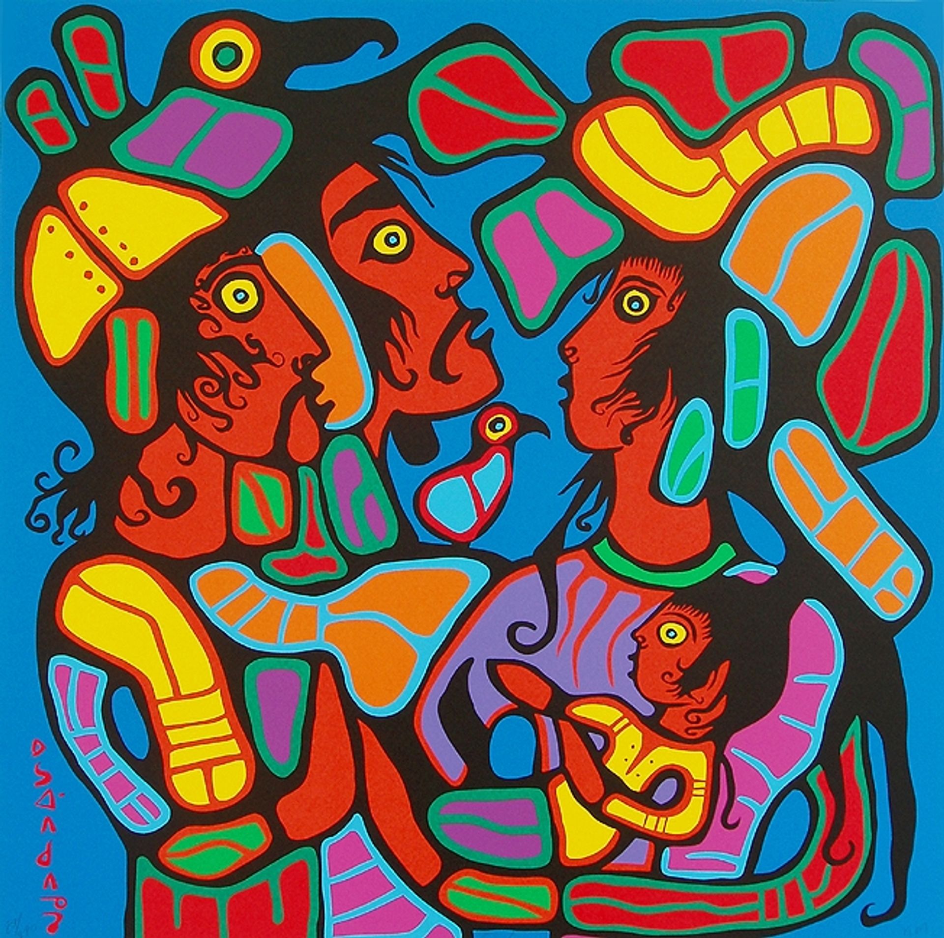 Family by Norval Morrisseau