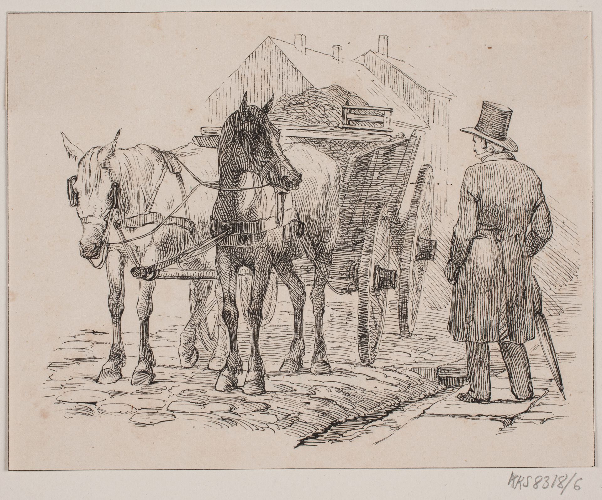 Skraldemandshesten by Adolph Kittendorff