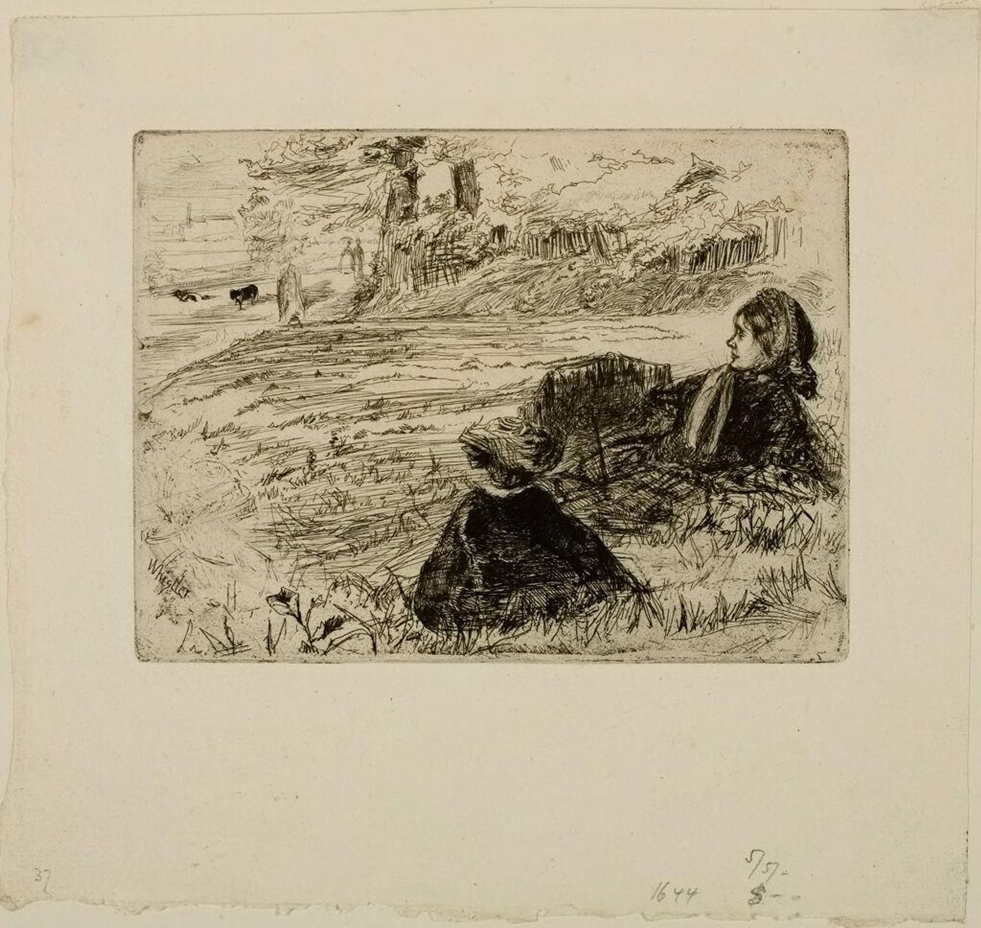 Nursemaid and Child by James Abbott McNeill Whistler