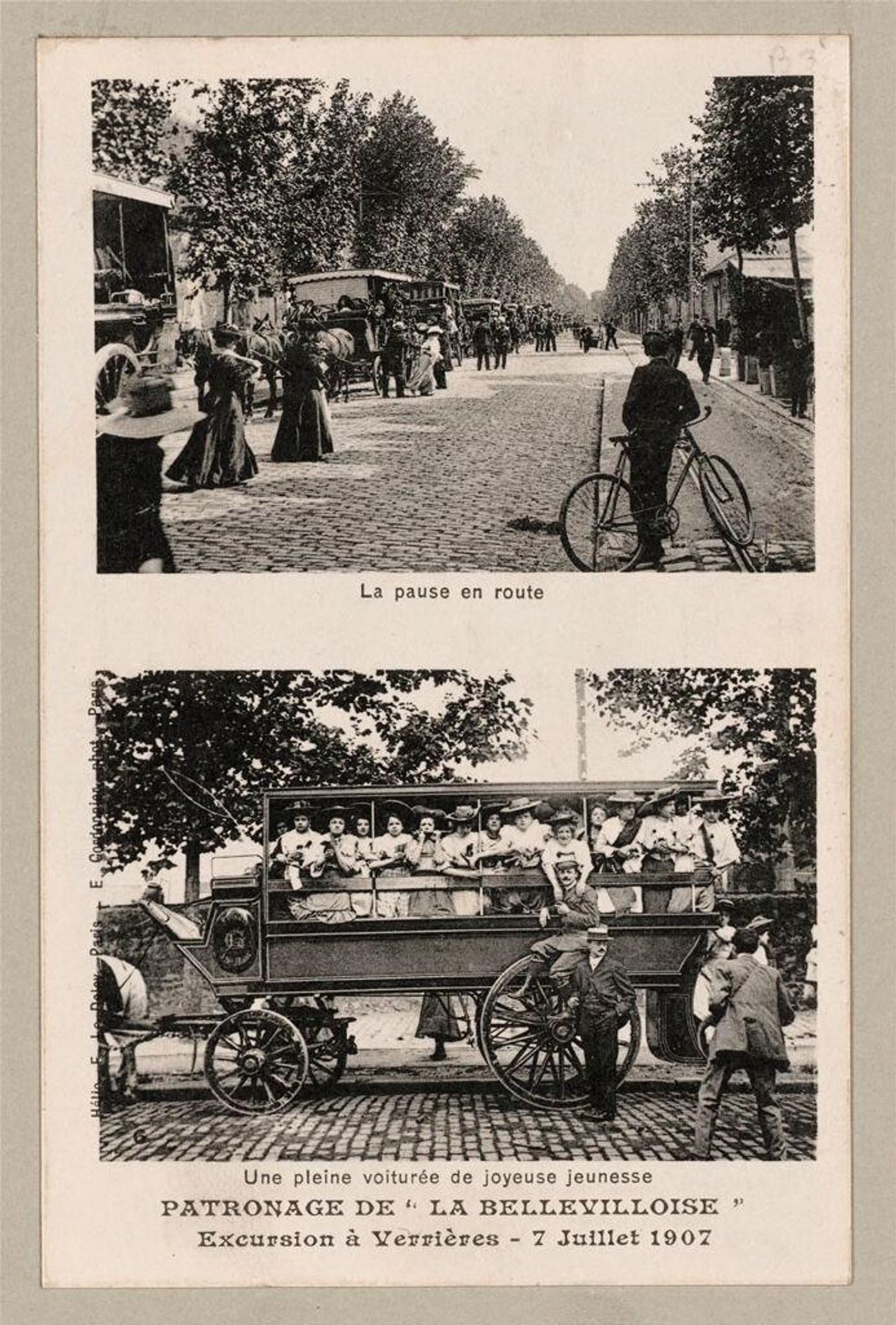 Industrial Problems, CoÃ¶peration: Europe. France. Paris: La Bellevilloise: CoÃ¶perative Societies, France: La Bellevillaise Socialist CoÃ¶perative Society in Paris 1907: Holiday Excursion of the Members and their Families by Edouard Cordonnier