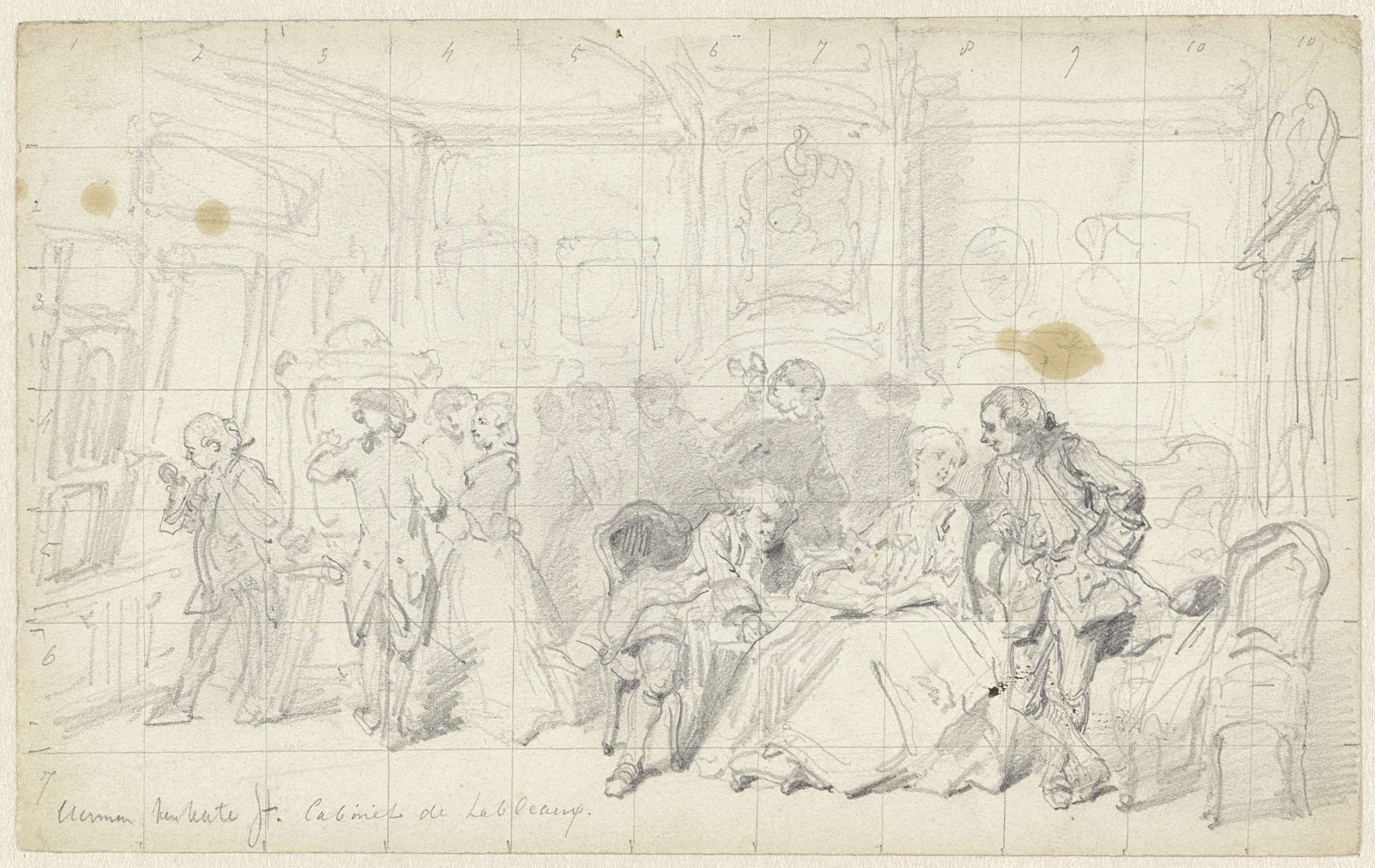 Kunstbeschouwing in een oud Hollands huis by Herman Frederik Carel ten Kate