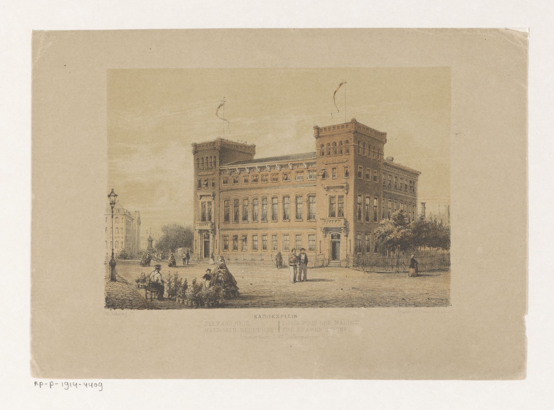 Zeemanshuis op het Kadijksplein in Amsterdam by Willem Hekking jr.