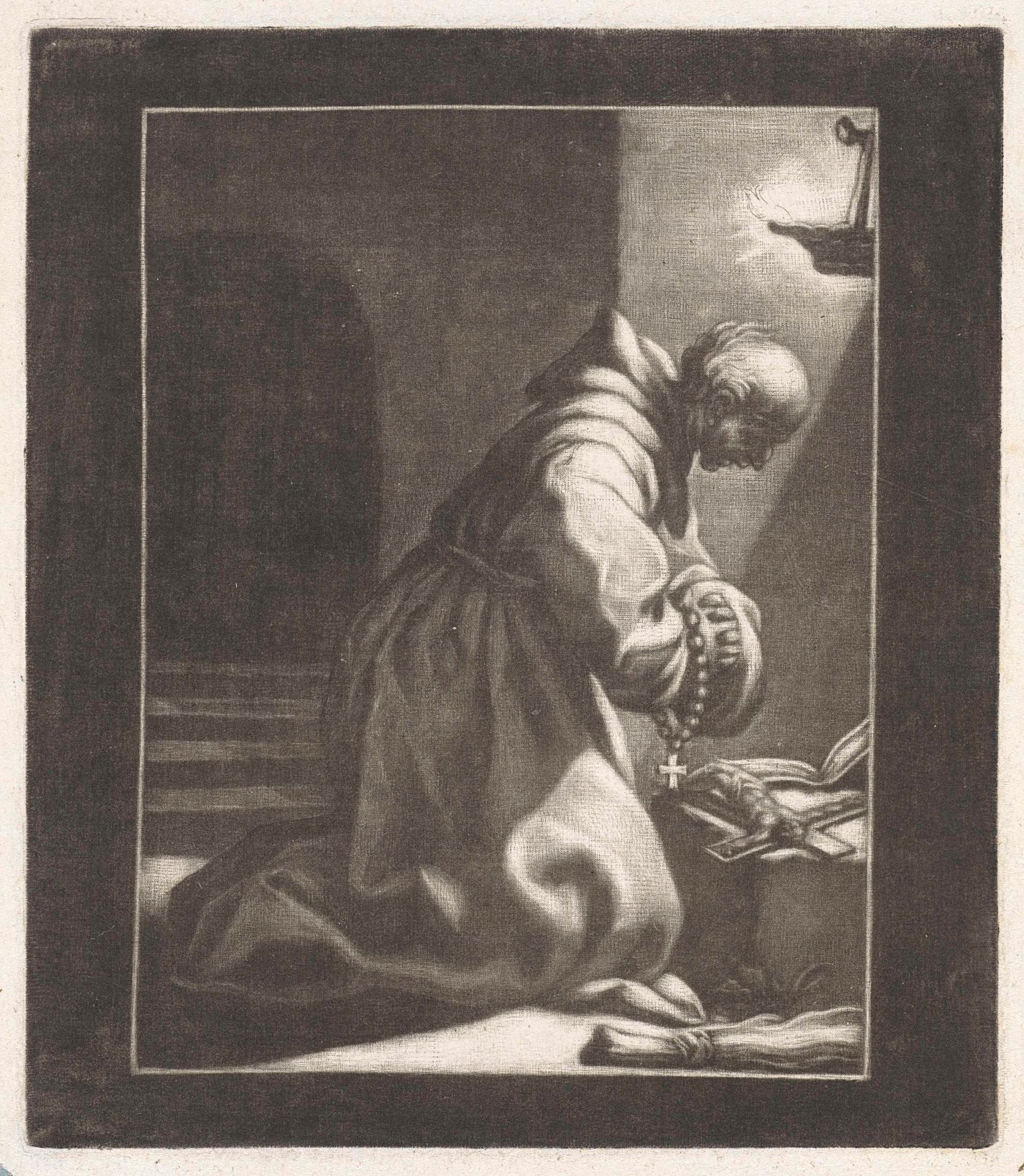 Biddende kluizenaar by Wallerant Vaillant