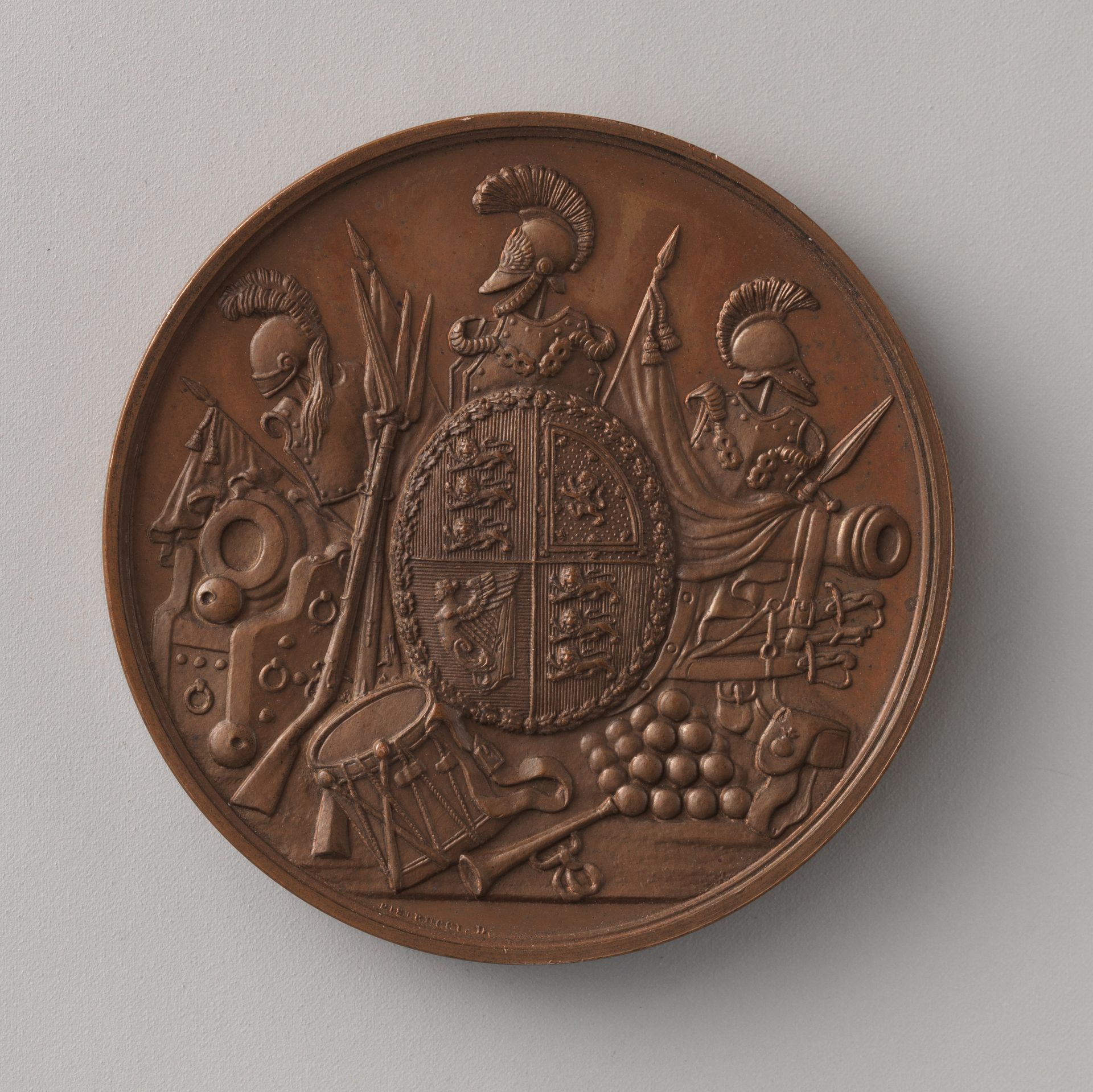Distinguished Conduct Medal, granted by Queen Victoria, 1854 by Benedetto Pistrucci