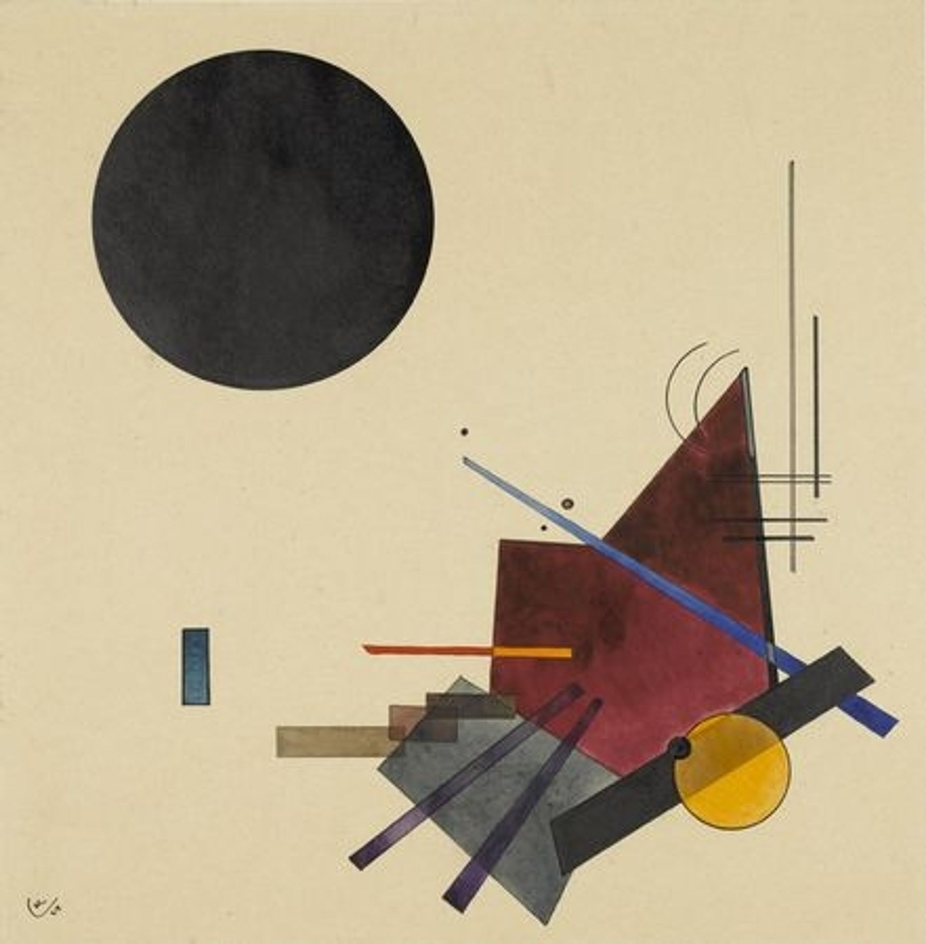 Black Relationship by Wassily Kandinsky