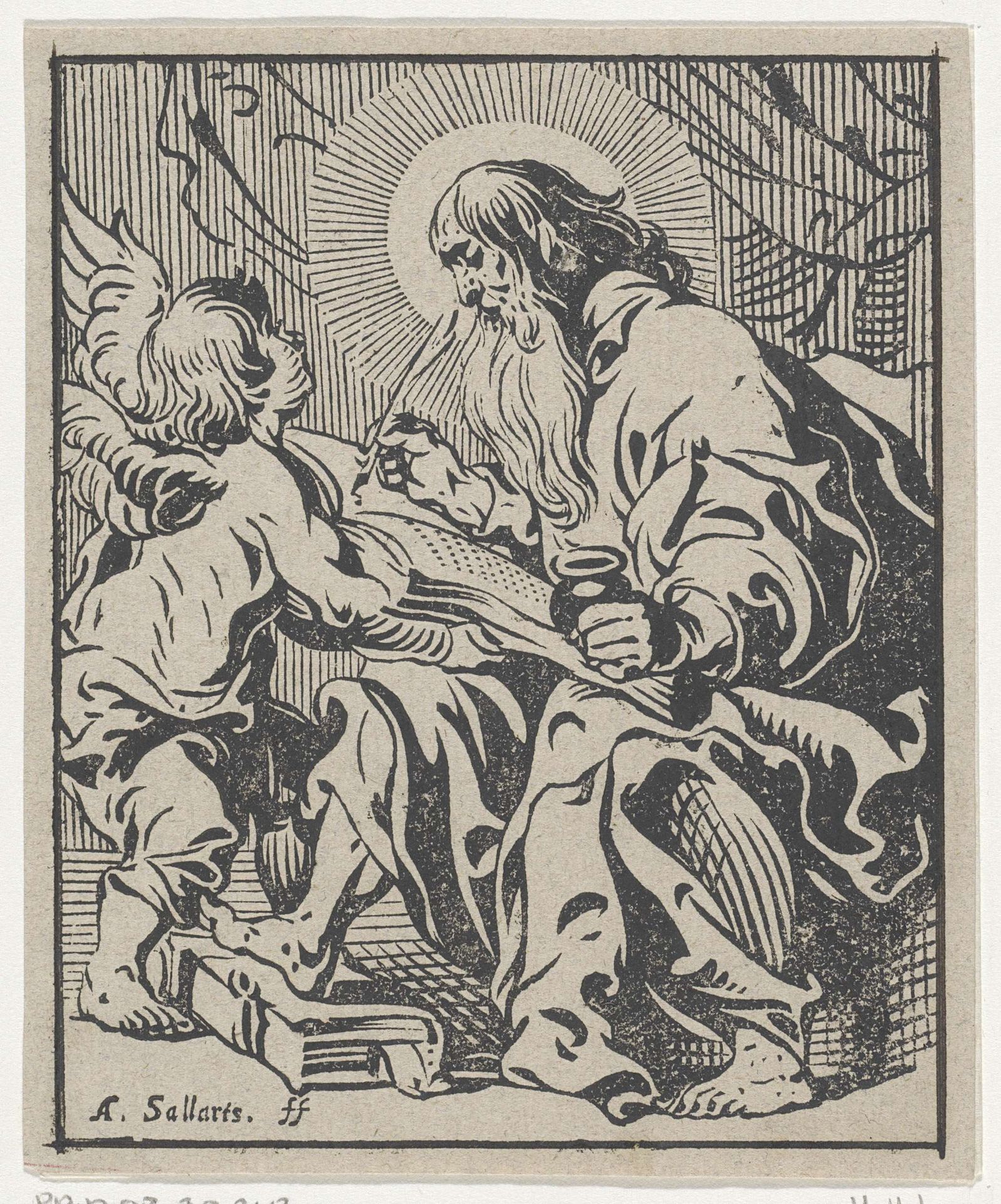 Matteüs de evangelist by Antoine Sallaert