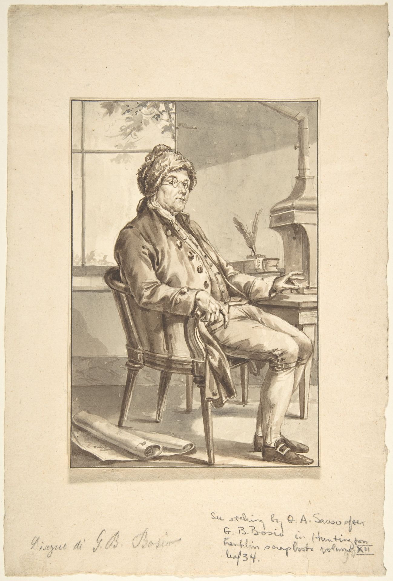 Portrait of Benjamin Franklin by Jean-Baptiste-François Bosio