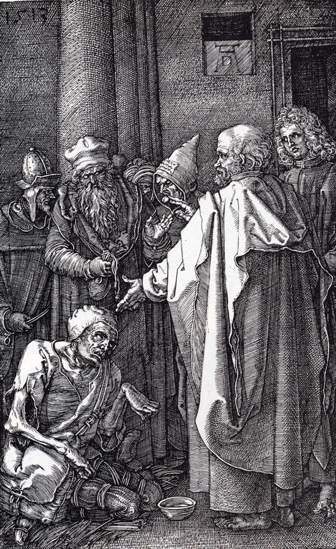 St. Peter And St. John Healing The Cripple by Albrecht Durer