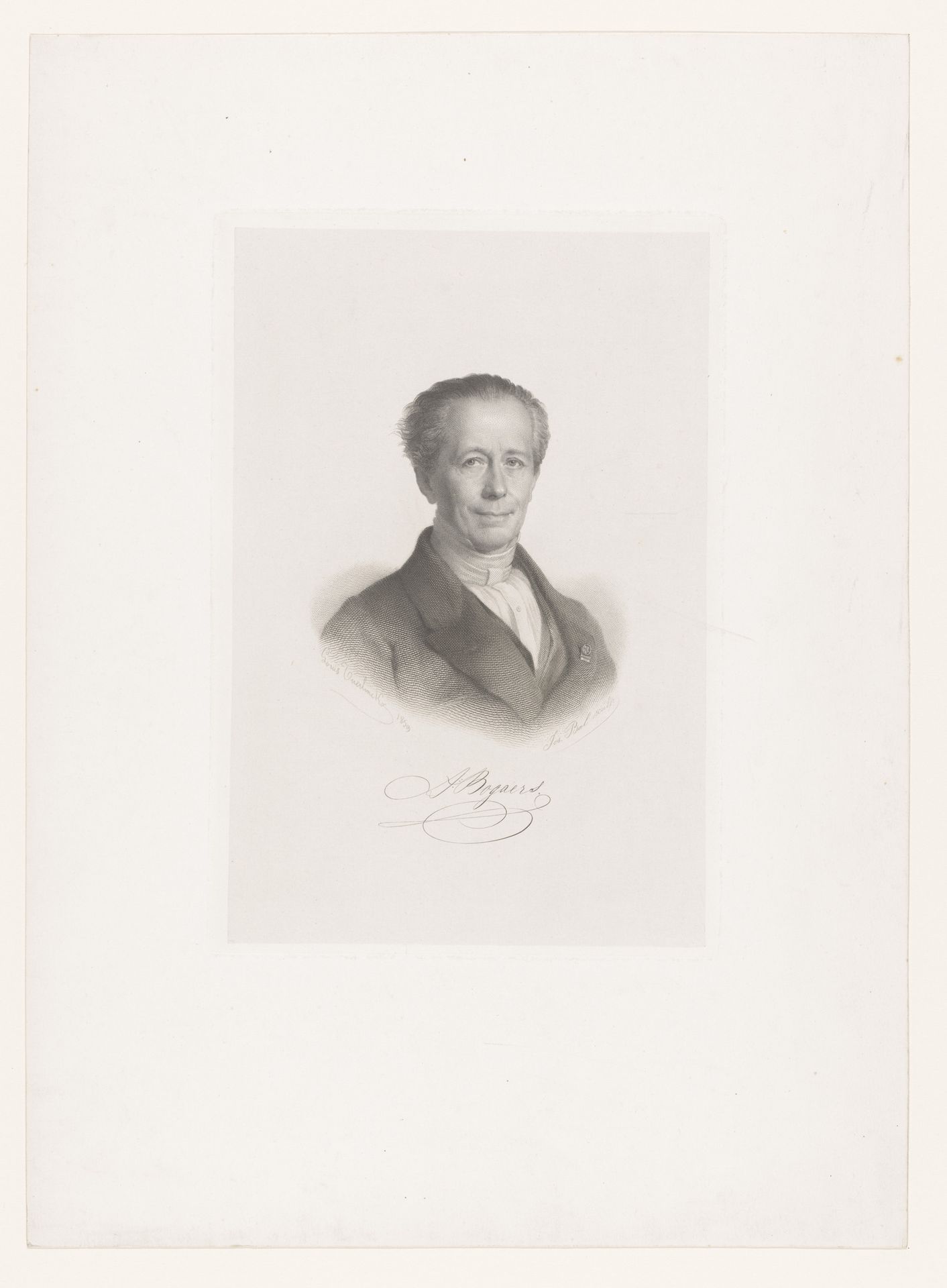 Portret van Adrianus Bogaers by Joseph Bal