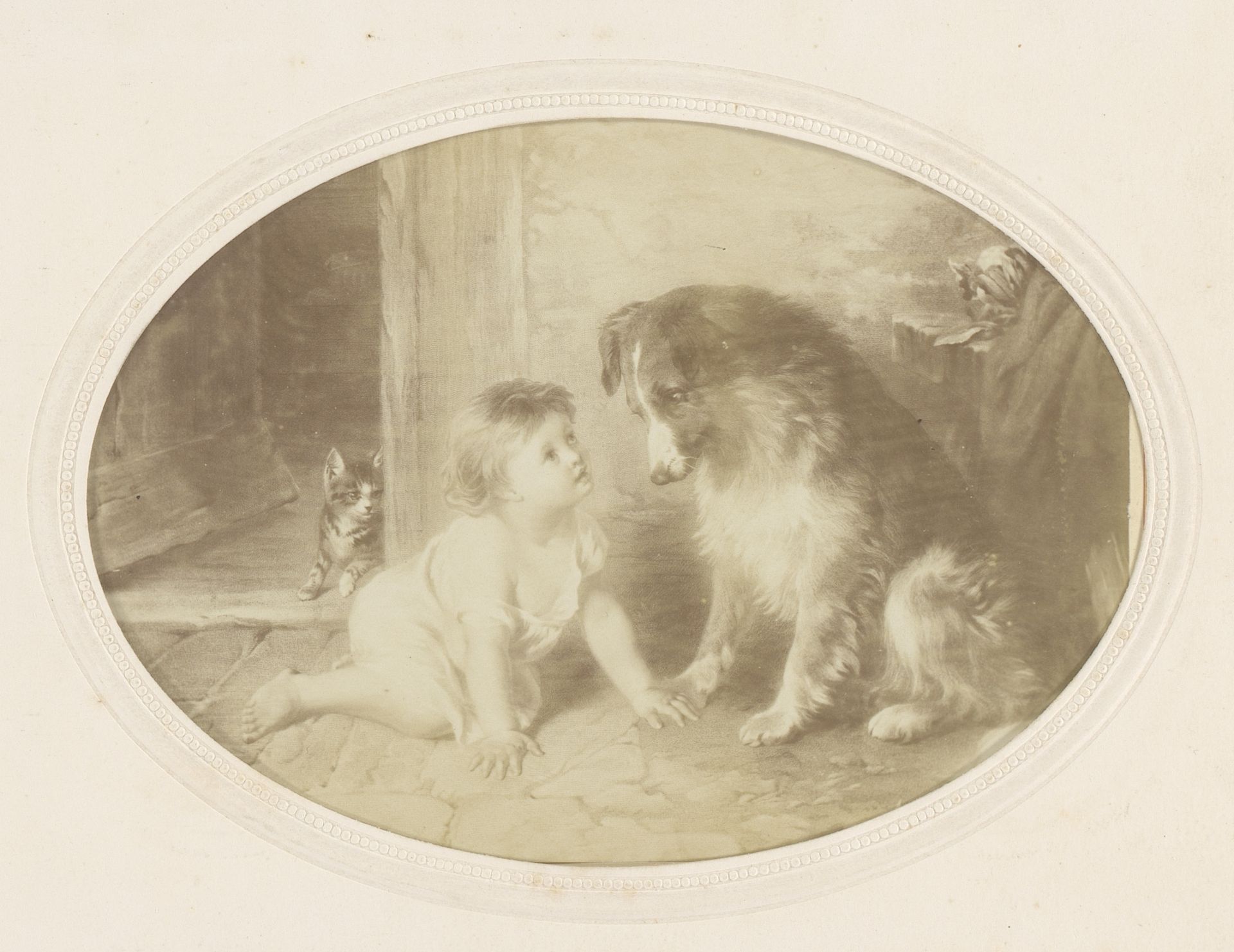 Fotoreproductie van Can't you talk? door George Augustus Holmes by Anonymous
