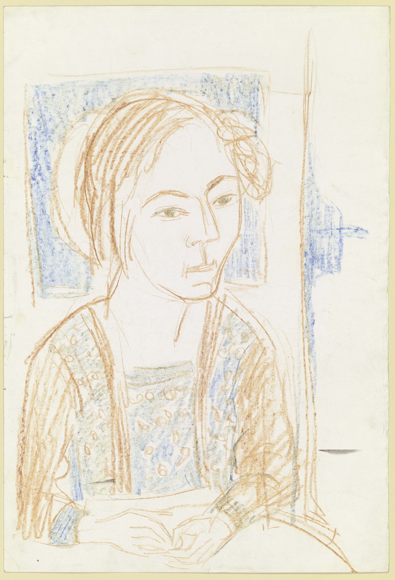 Sitting girl by Ernst Ludwig Kirchner