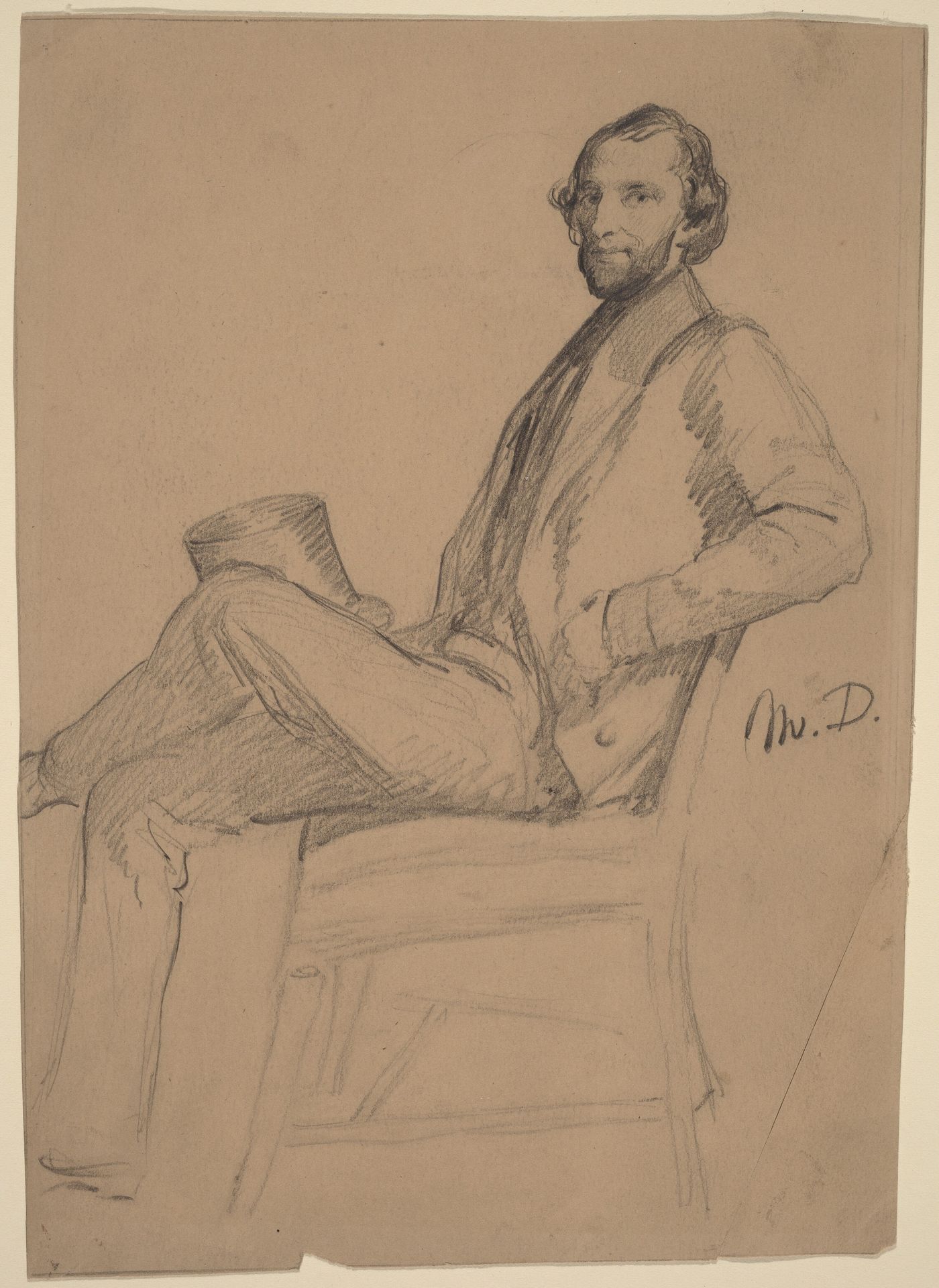 Seated Study of M.D. by Eastman Johnson
