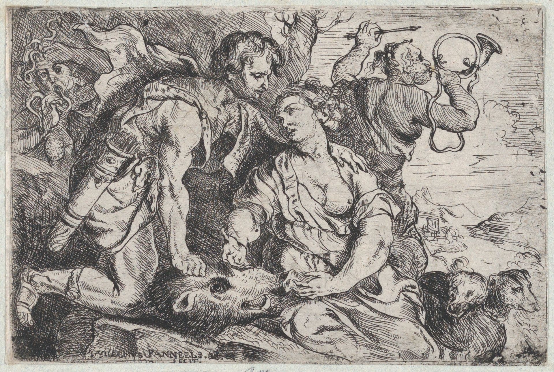 Atalanta and Meleager by Willem Panneels
