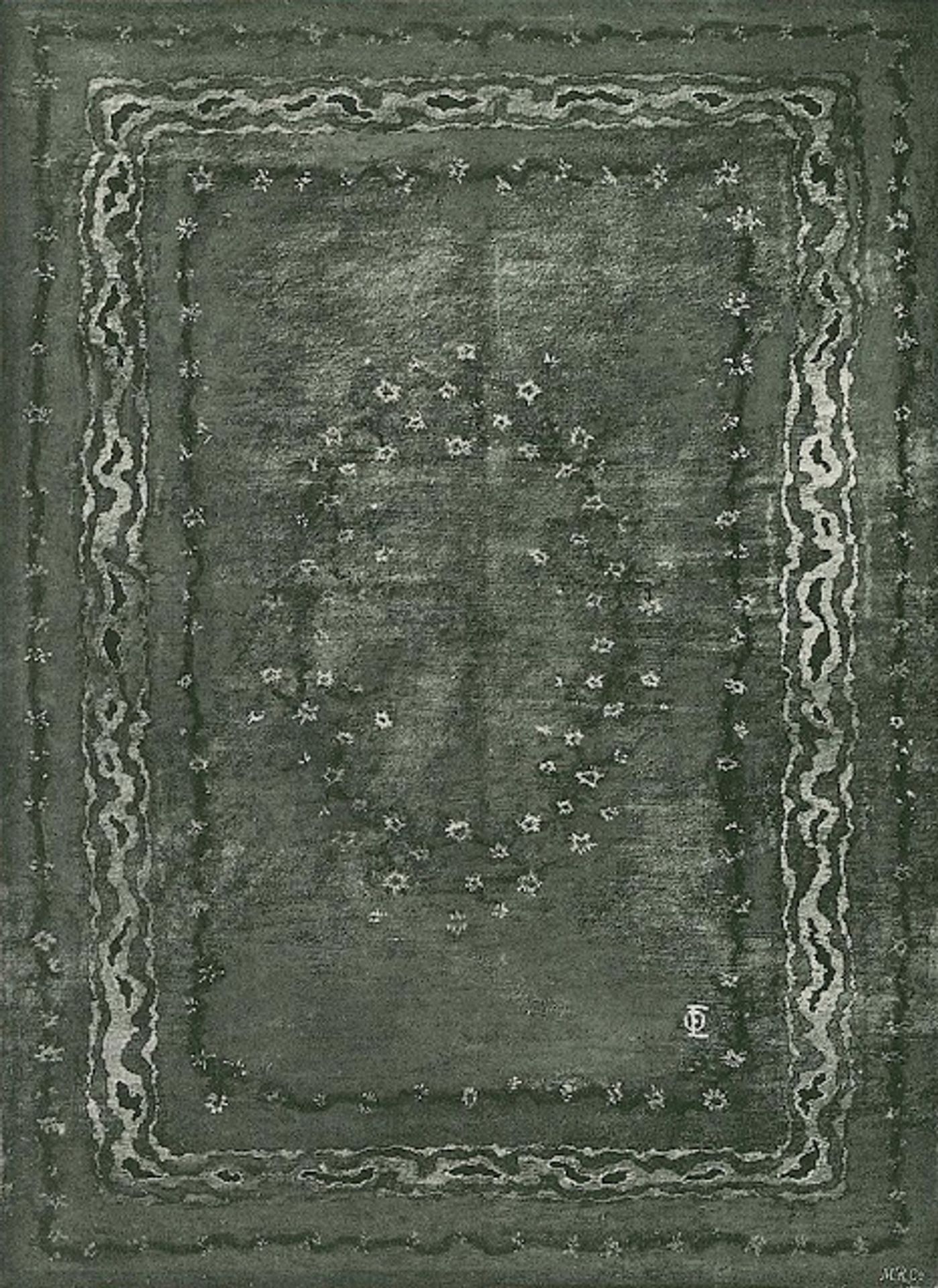 Carpet design by Otto Eckmann
