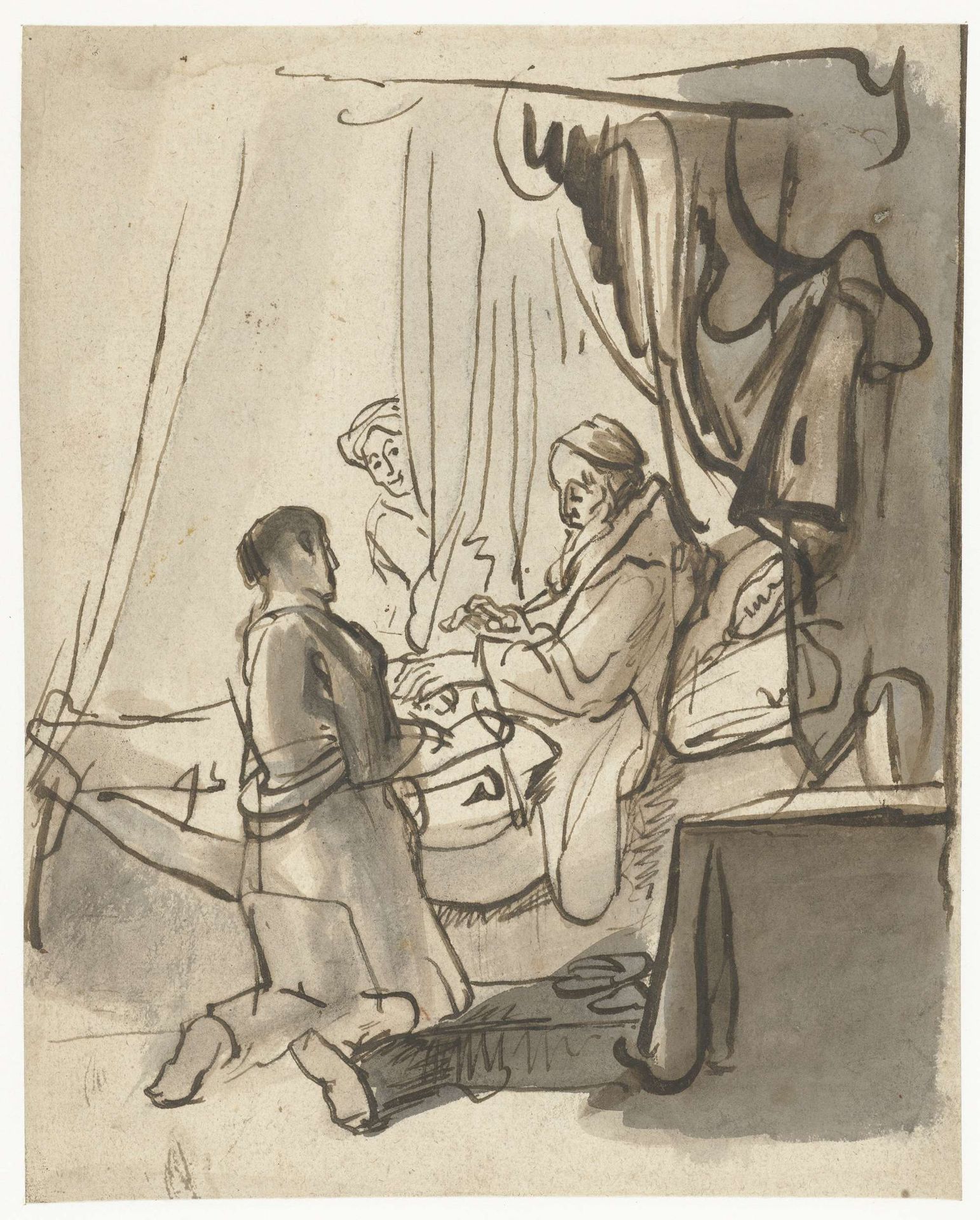 Isaac zegent Jacob by Anonymous