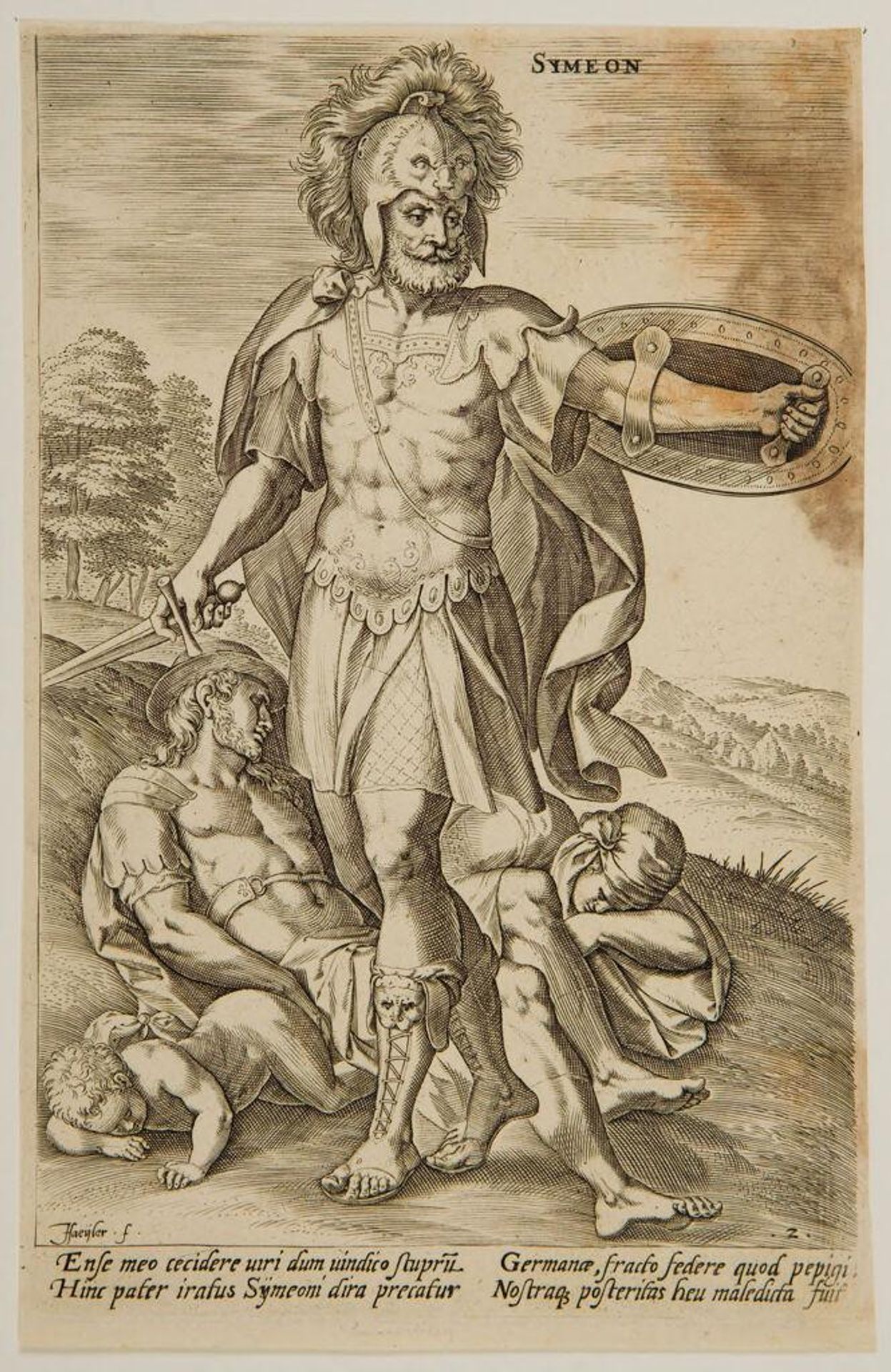 Simeon by Johann Sadeler I
