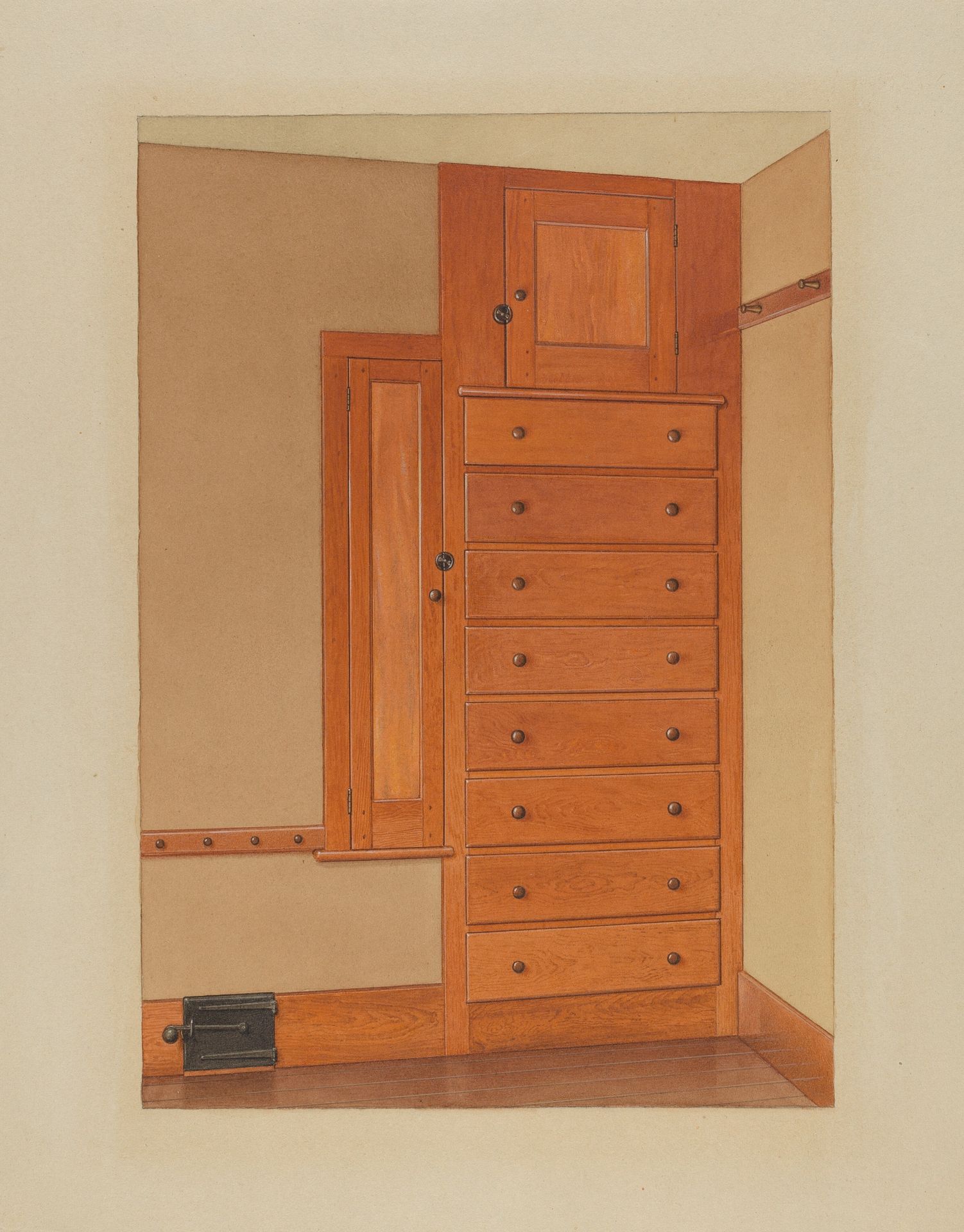 Shaker Built-In Cupboard by Anonymous