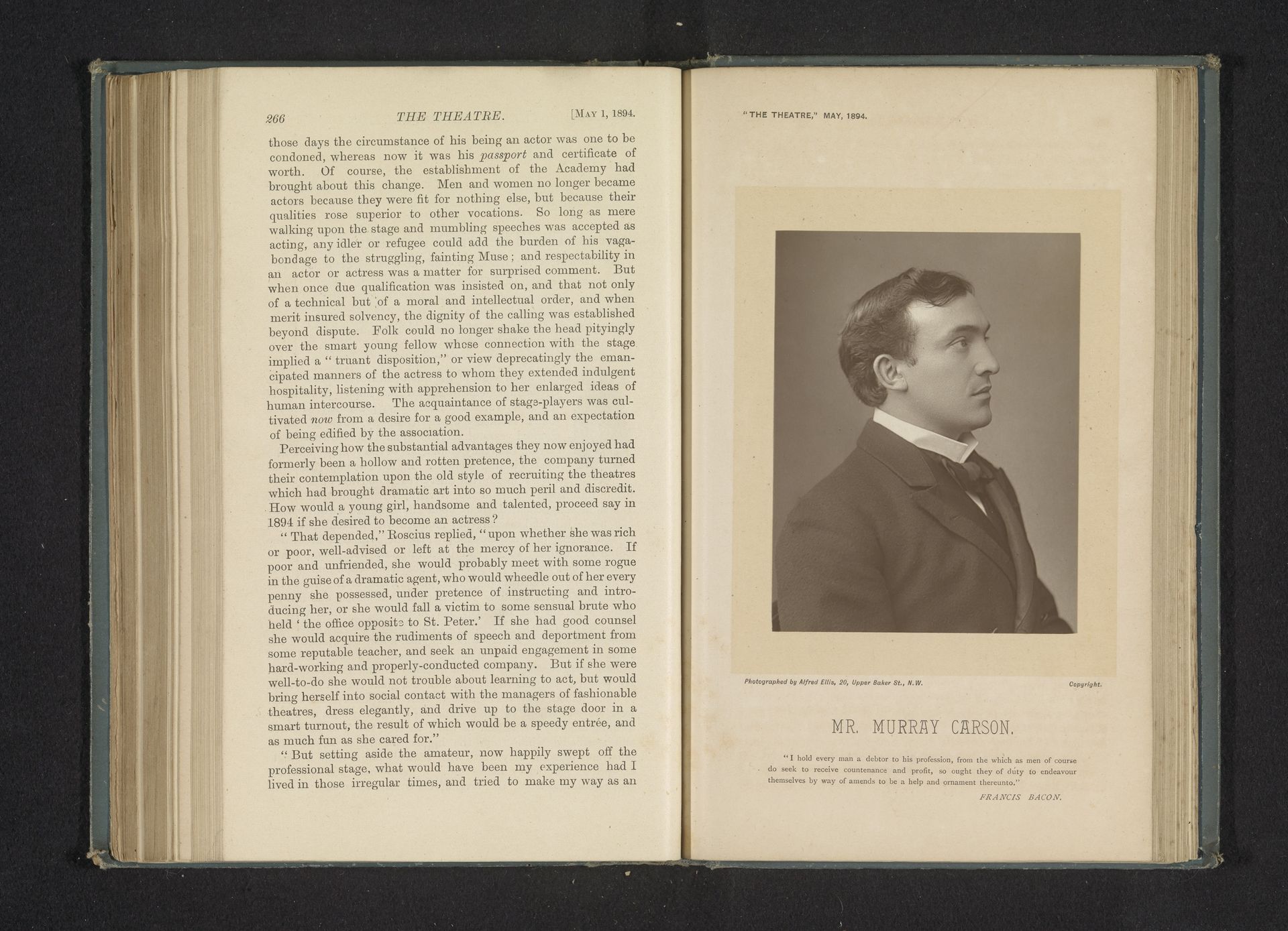 Portret van Murray Carson by Alfred Ellis