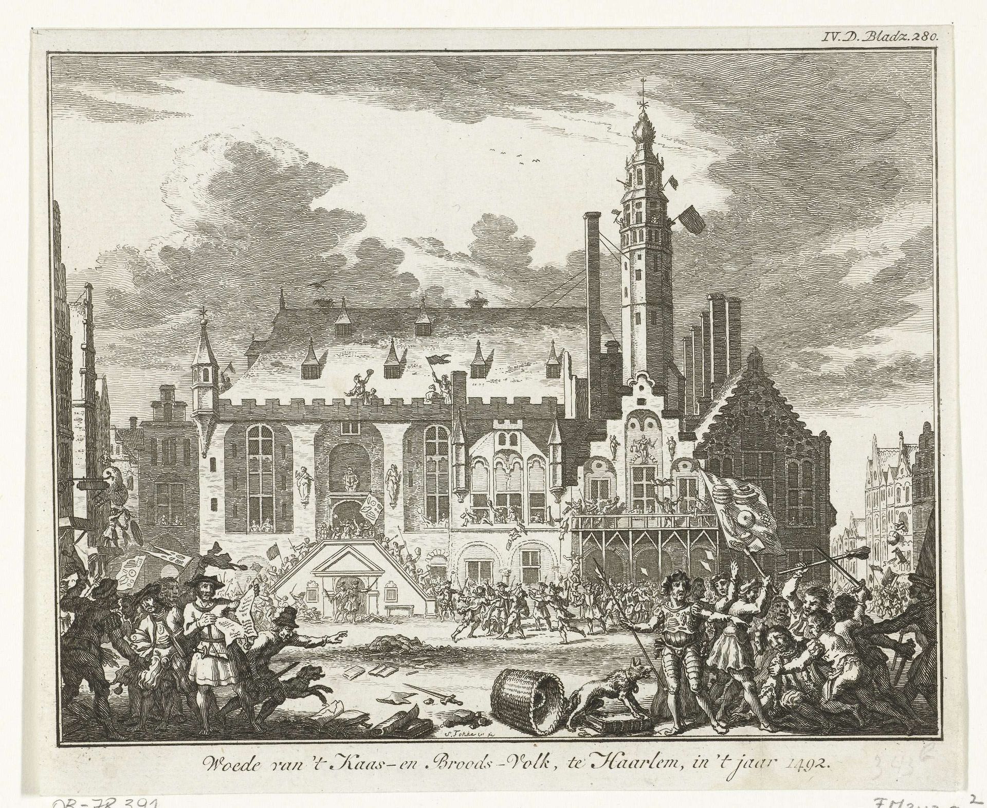 Opstand van het Kaas- en Broodvolk te Haarlem, 1492 by Anonymous