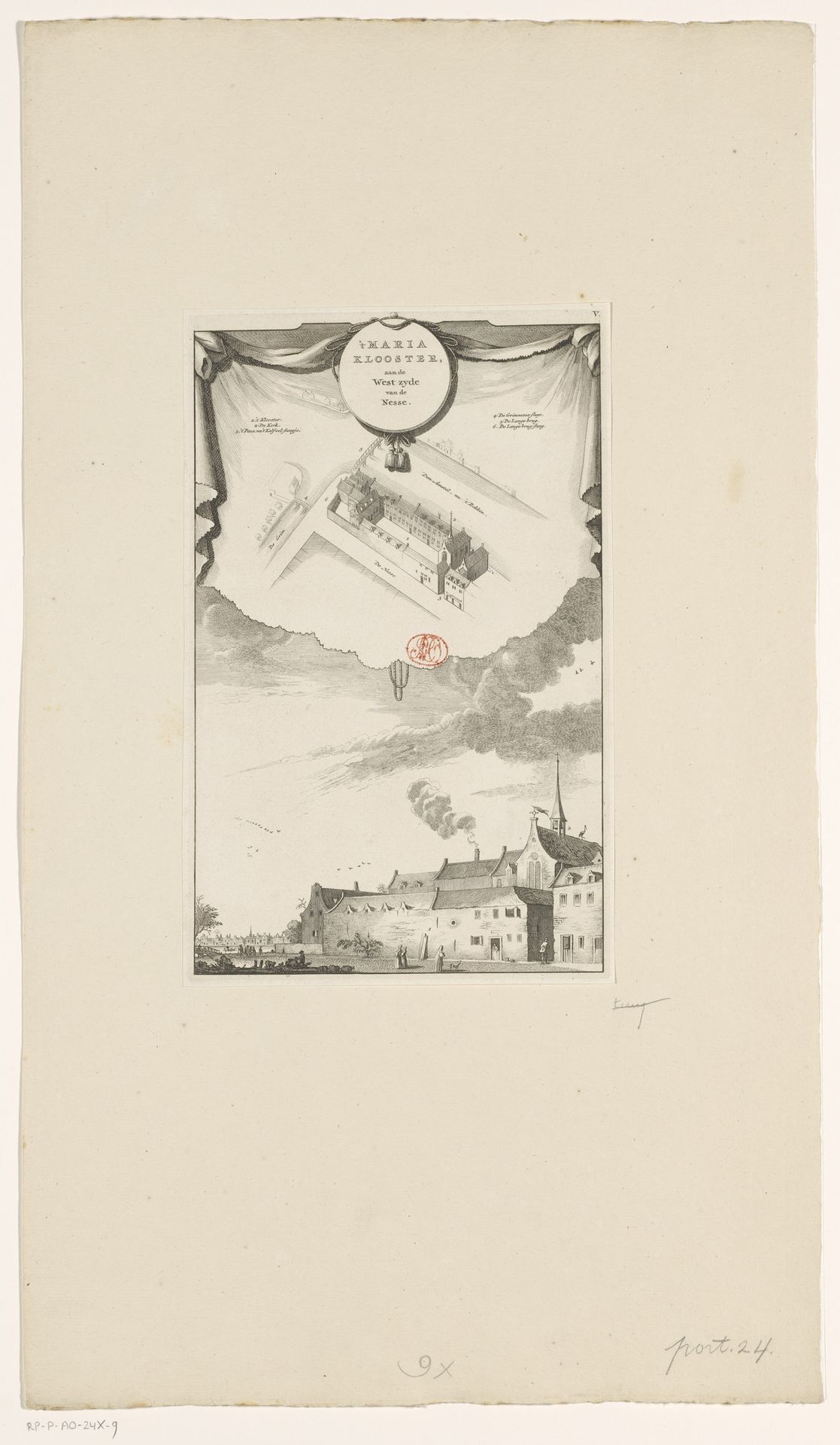 Het Sint-Mariaklooster te Amsterdam, ca. 1544 by Anonymous