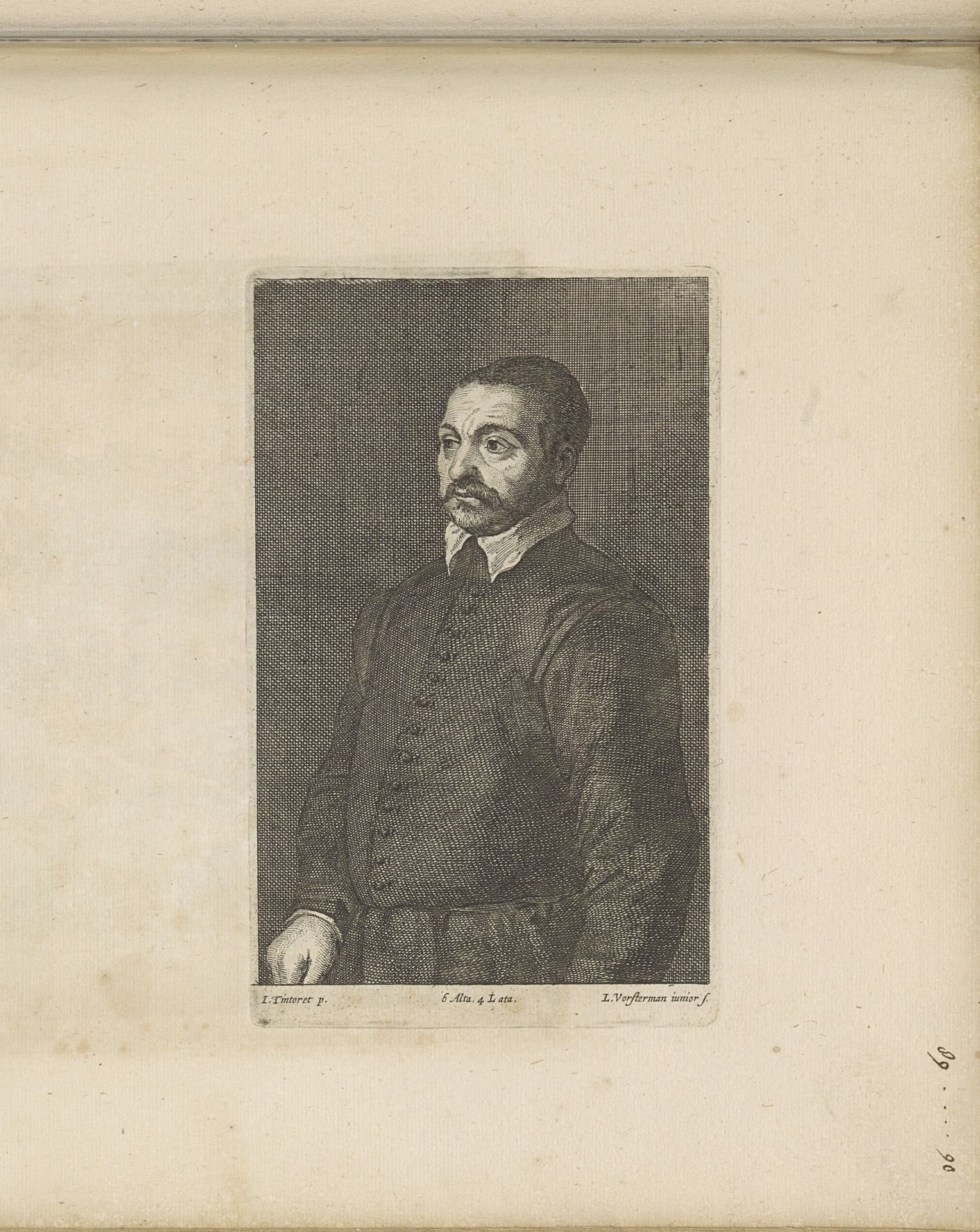 Portret van een onbekende man by Lucas (II) Vorsterman