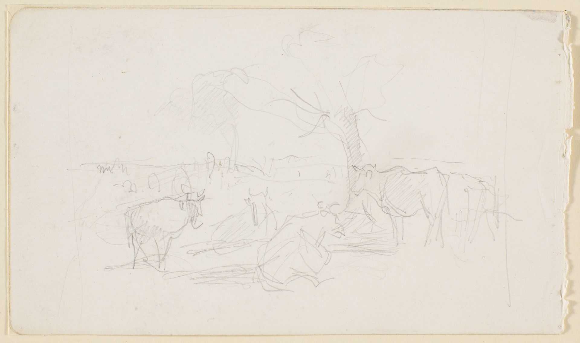 Malkepladsen ved Dyrehavegård by Theodor Philipsen