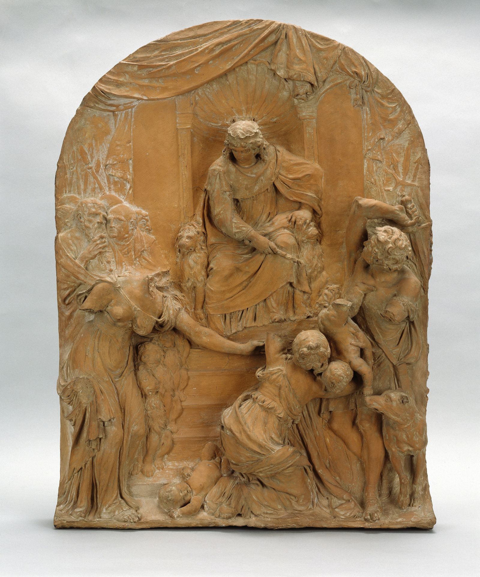 The Judgement of Solomon, Model for a Relief in the Vierschaar of the Amsterdam Town Hall (now Royal Palace) at Dam Square by Artus (I) Quellinus