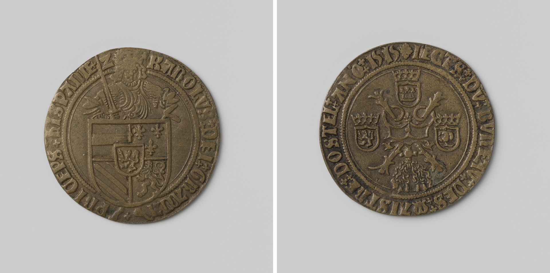 Meerderjarigheid van Karel, heer der Nederlanden, rekenpenning van de hofmeester by Anonymous