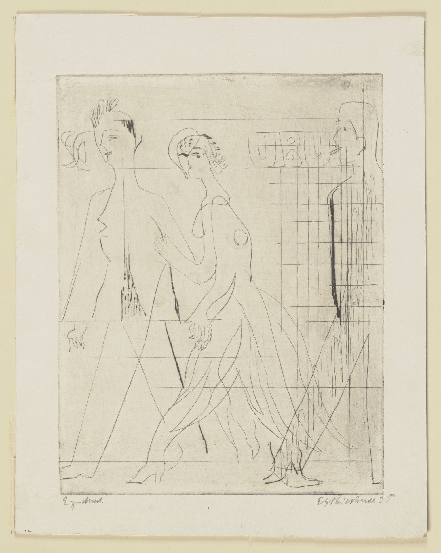 Straßenszene by Ernst Ludwig Kirchner