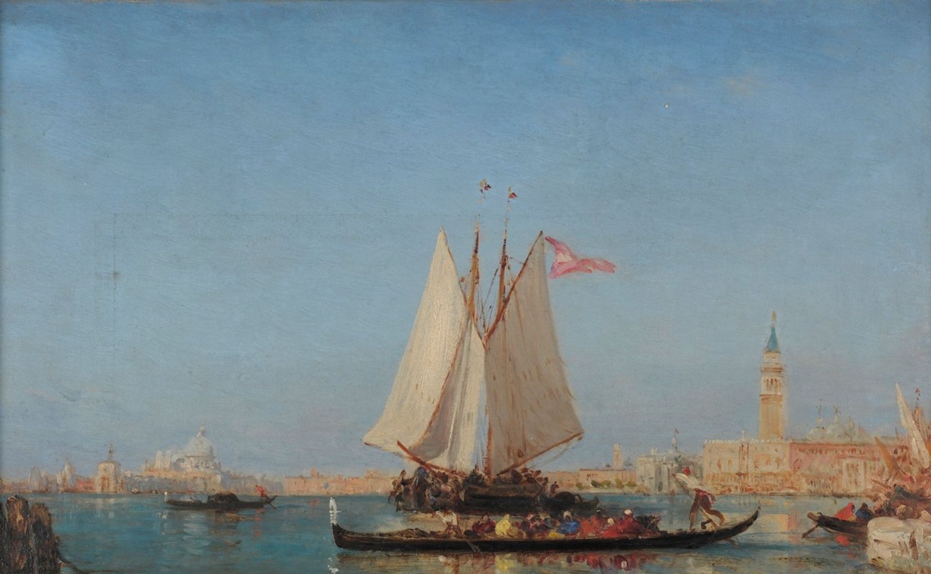 Venise; l’entrée du Grand Canal by Félix Ziem