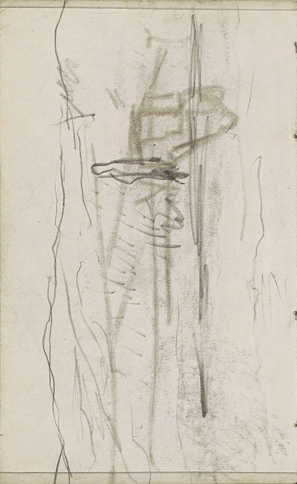 Landschap met een figuur by Anton Mauve