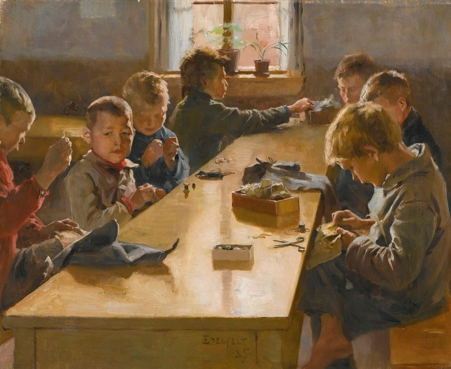The Boys’ Workhouse, Helsinki by Albert Edelfelt