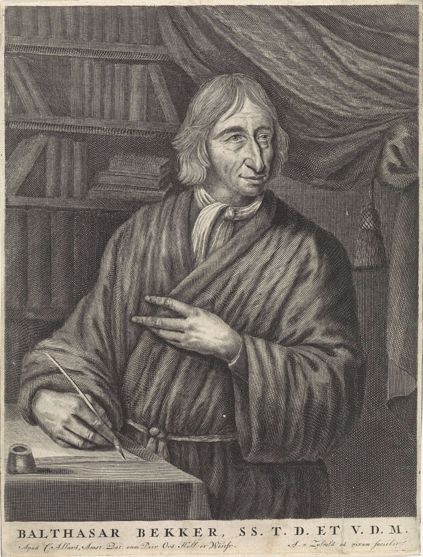 Portret van Balthasar Bekker by Anthony van Zijlvelt