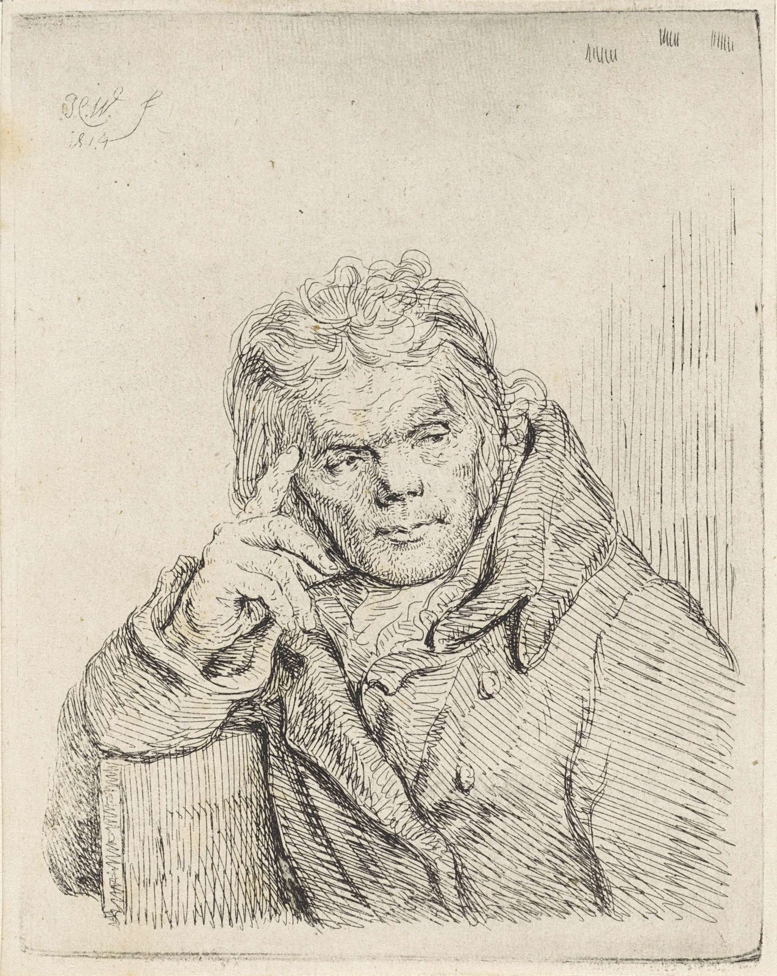 Portret van Laurens van Schaik by Pieter Christoffel Wonder