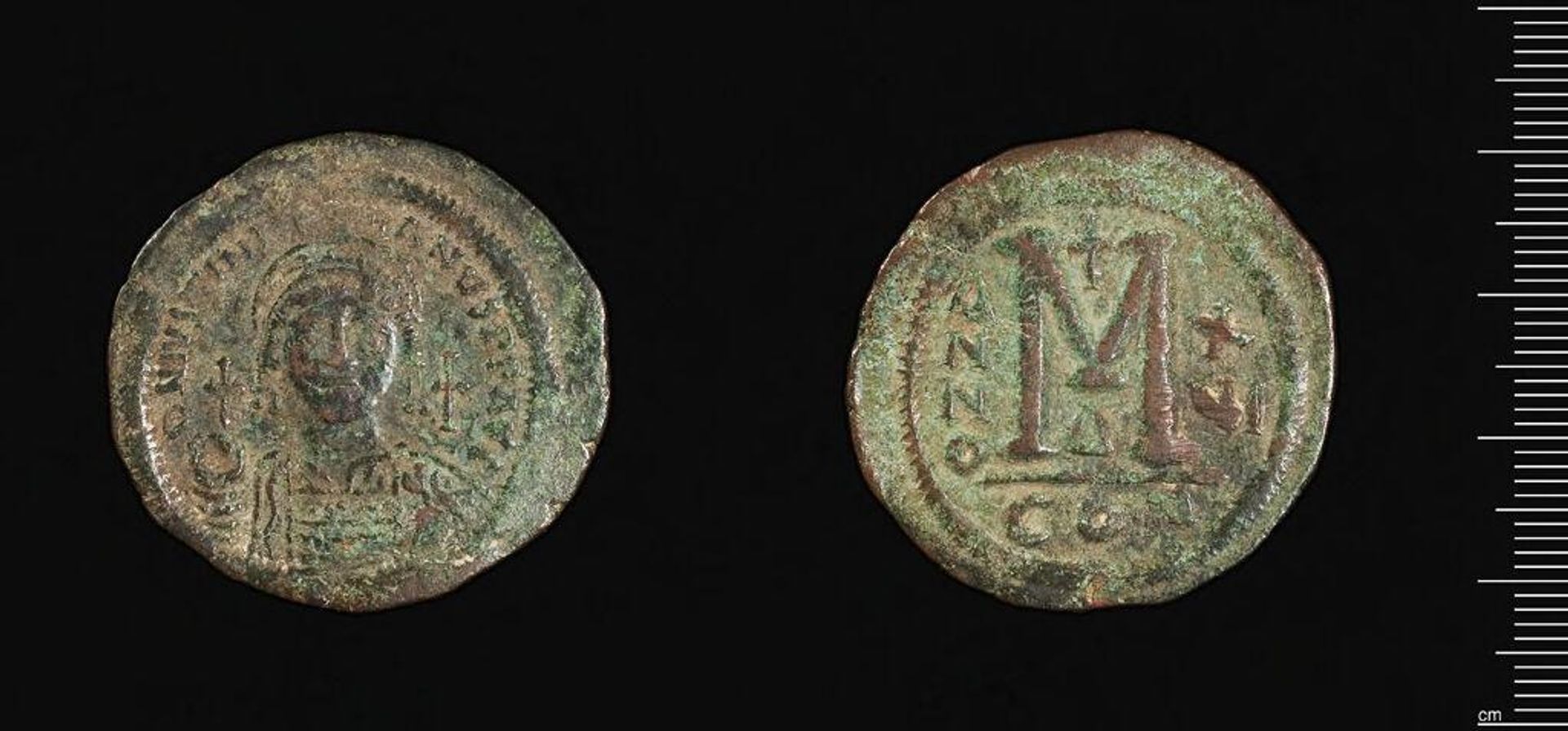 Coin of Justinian I by Justinian I