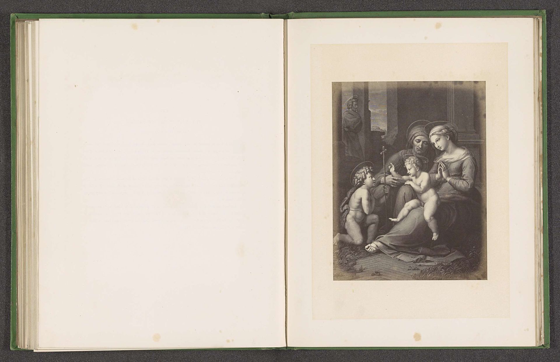 Fotoreproductie van een prent door Constant-Louis-Antoine Lorichon van de Madonna del Divino amore door Rafaël by Joseph Cundall
