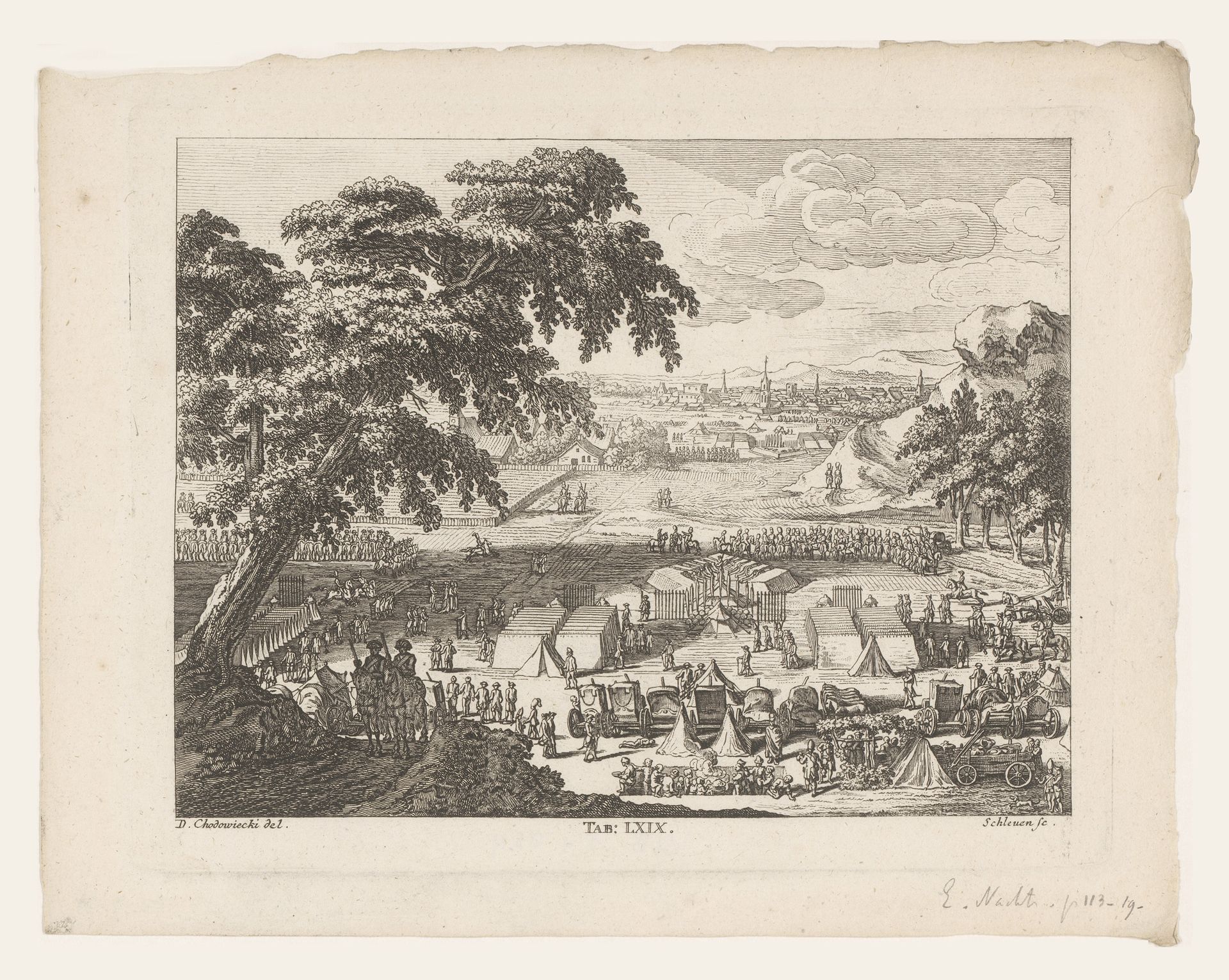 Veldkamp voor een vesting by Johann David (I) Schleuen